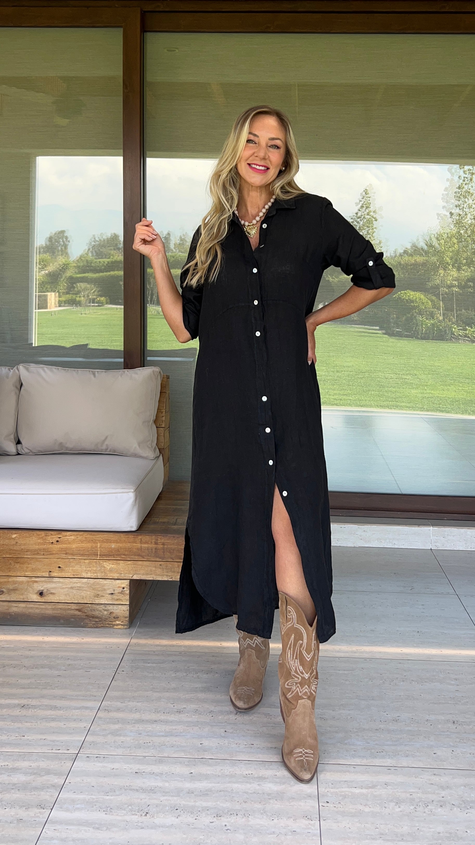 Vestido Camisola Negro