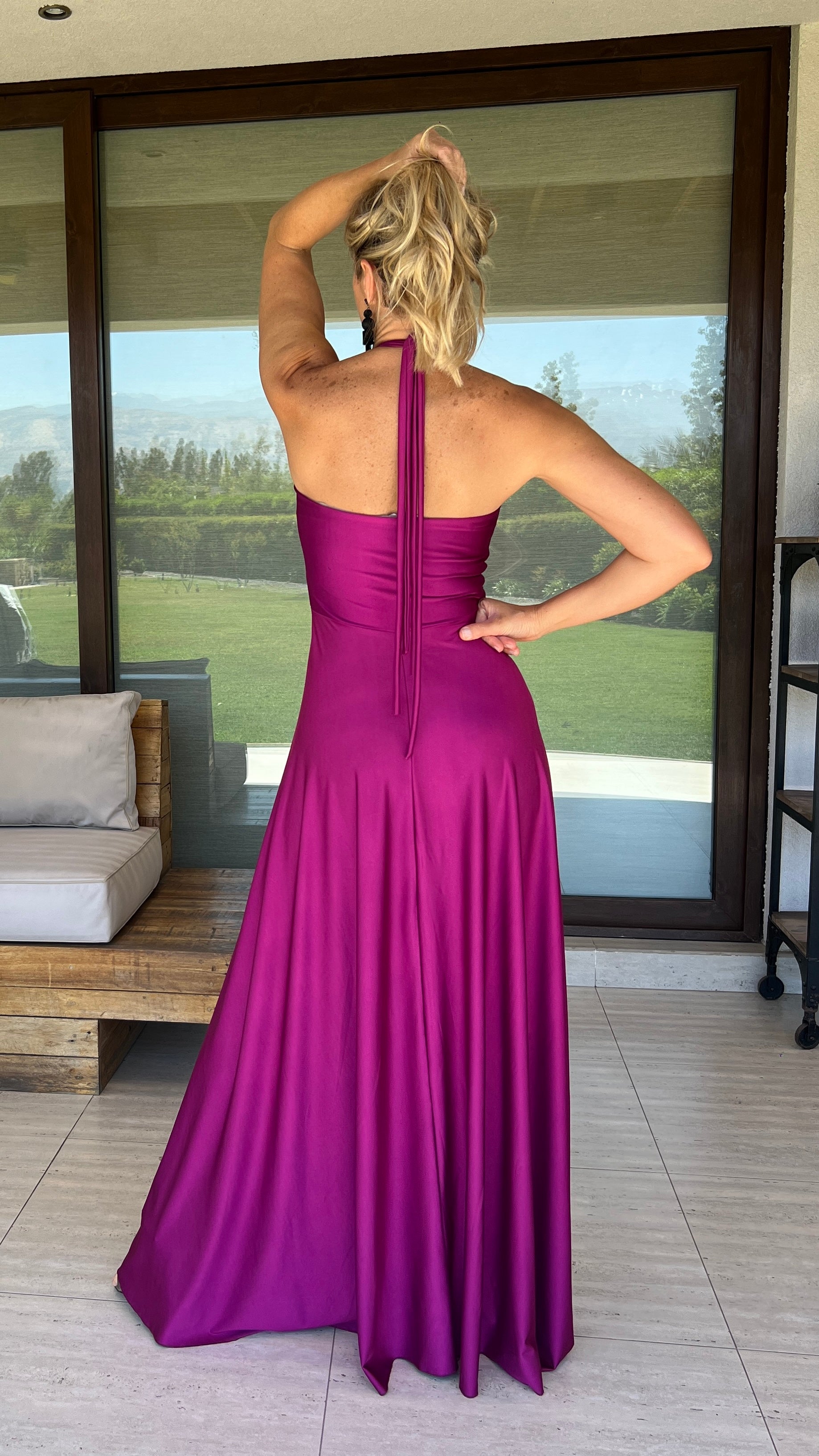 Vestido Beatriz Magenta