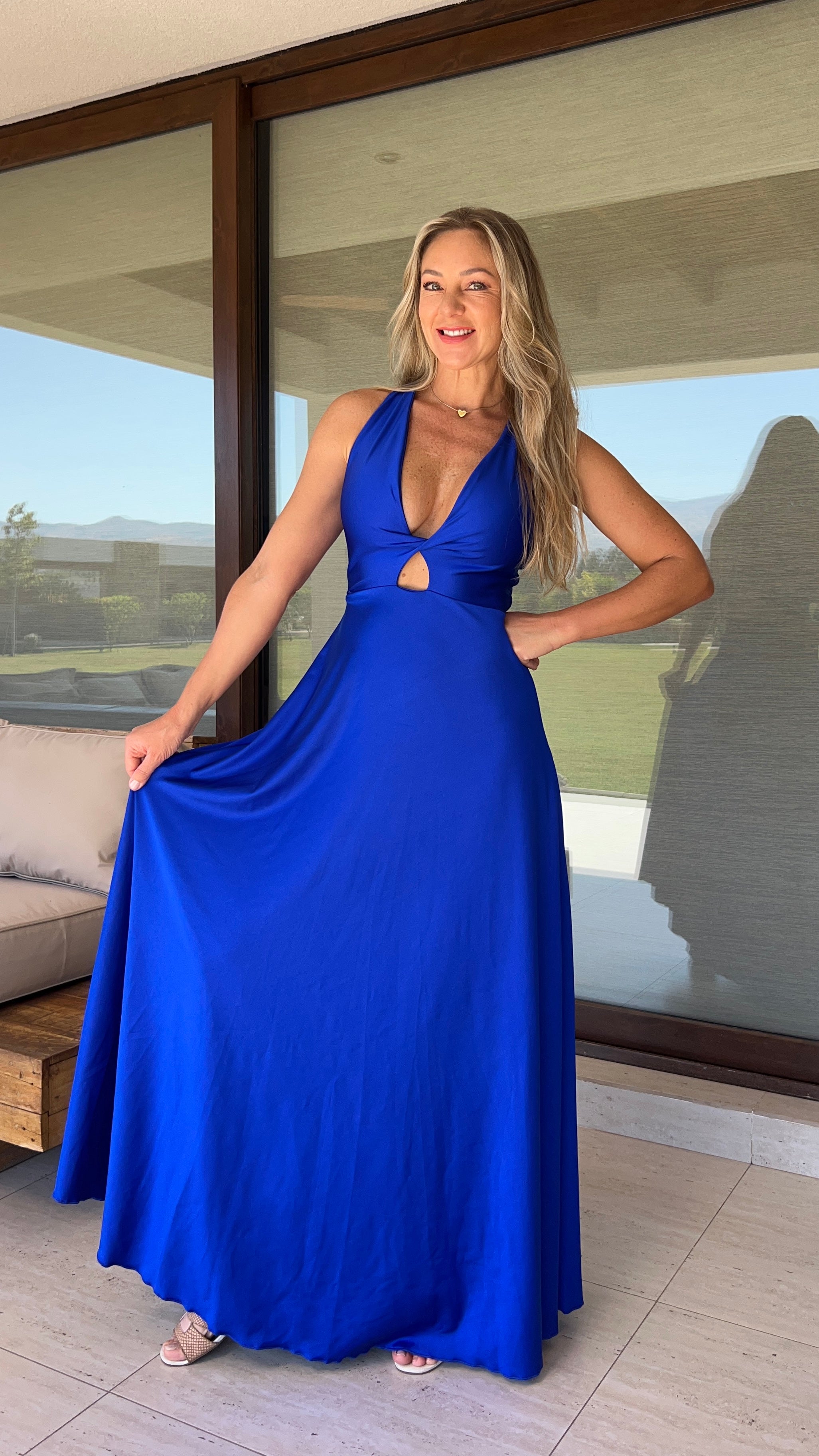 Vestido Ignacia Azul Eléctrico