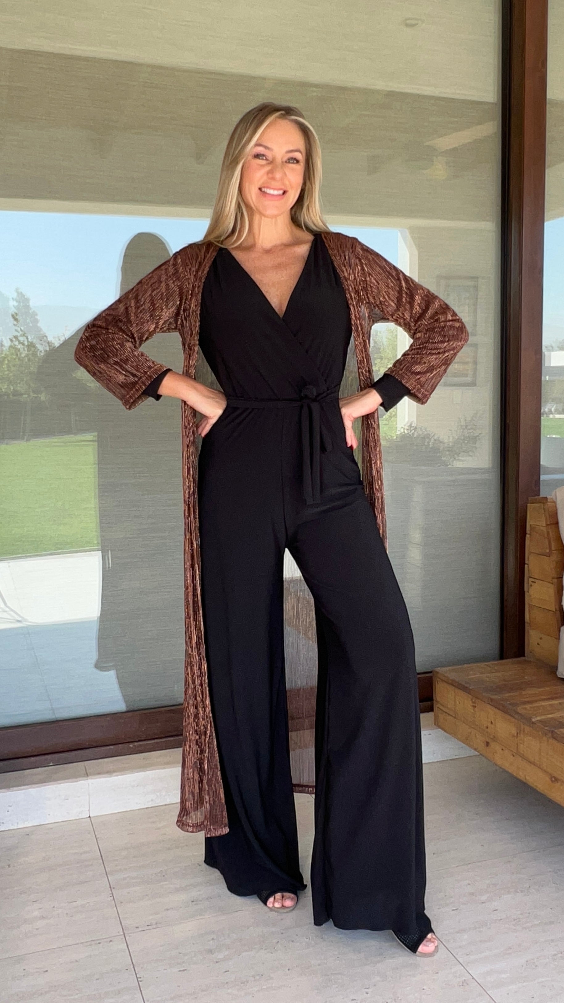 Tapado plisado cobre | enterito manga larga negro | AMORAMAR.cl 9