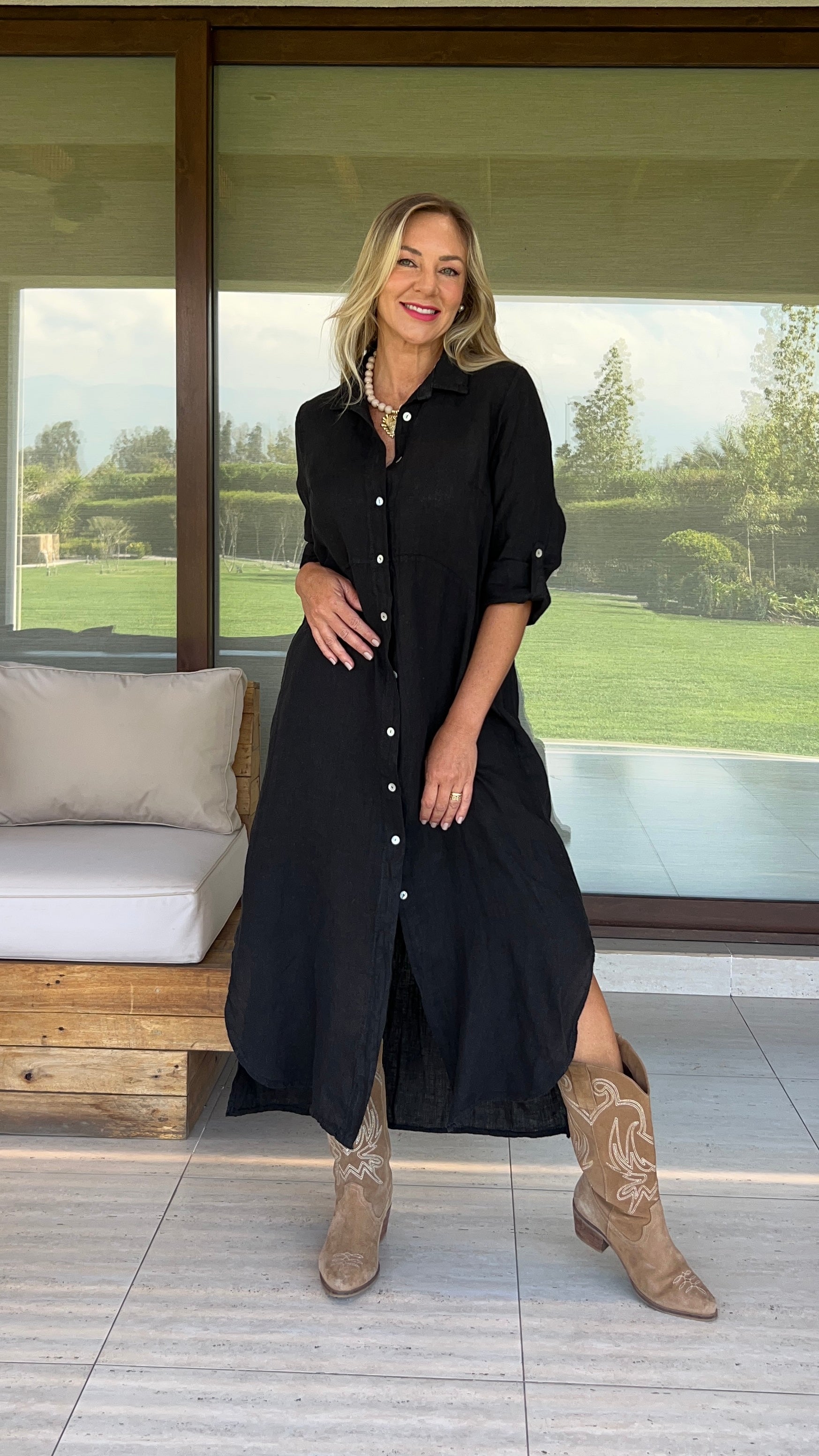 Vestido Camisola Negro