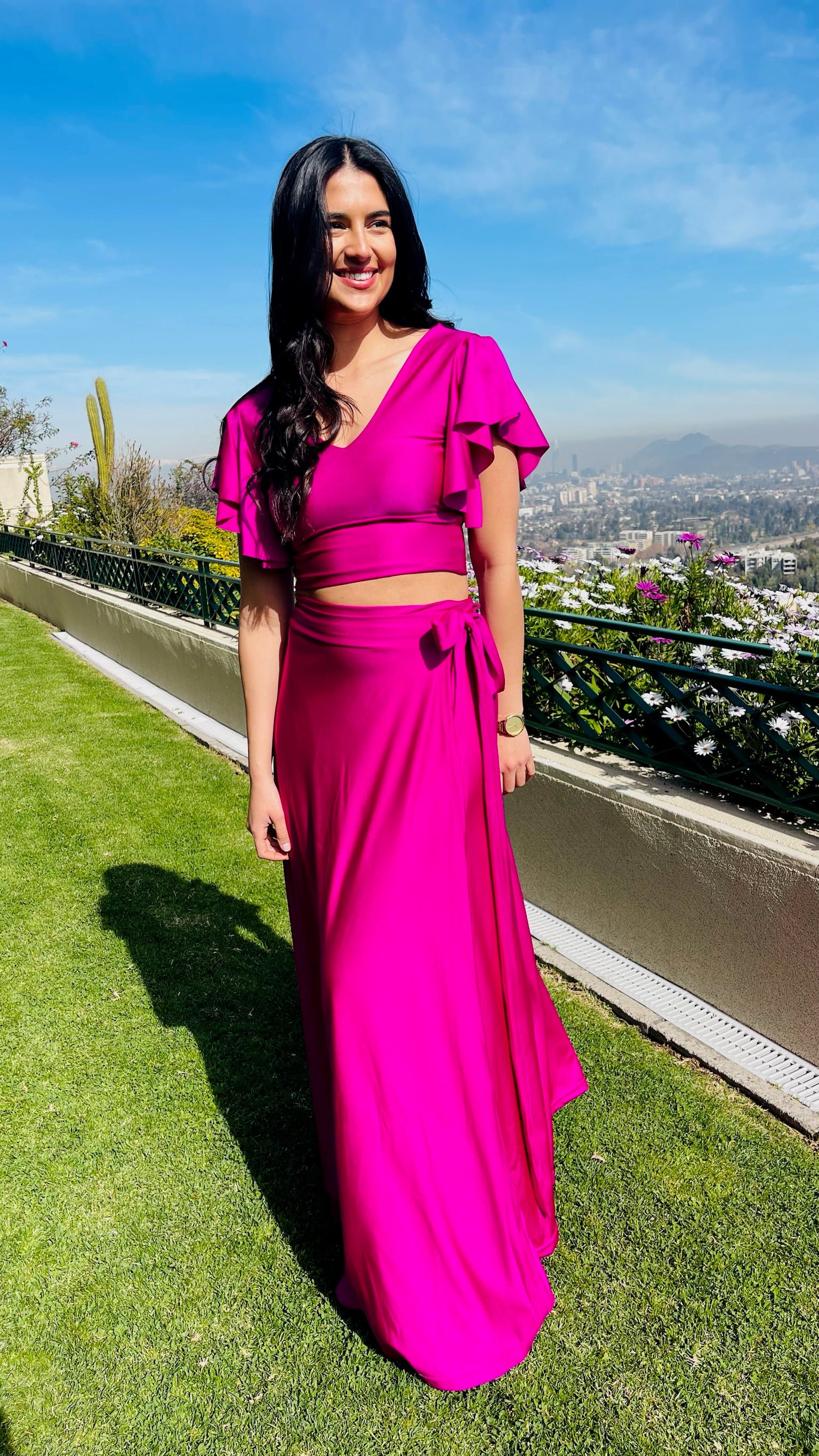 Falda Envolvente Dupont Magenta