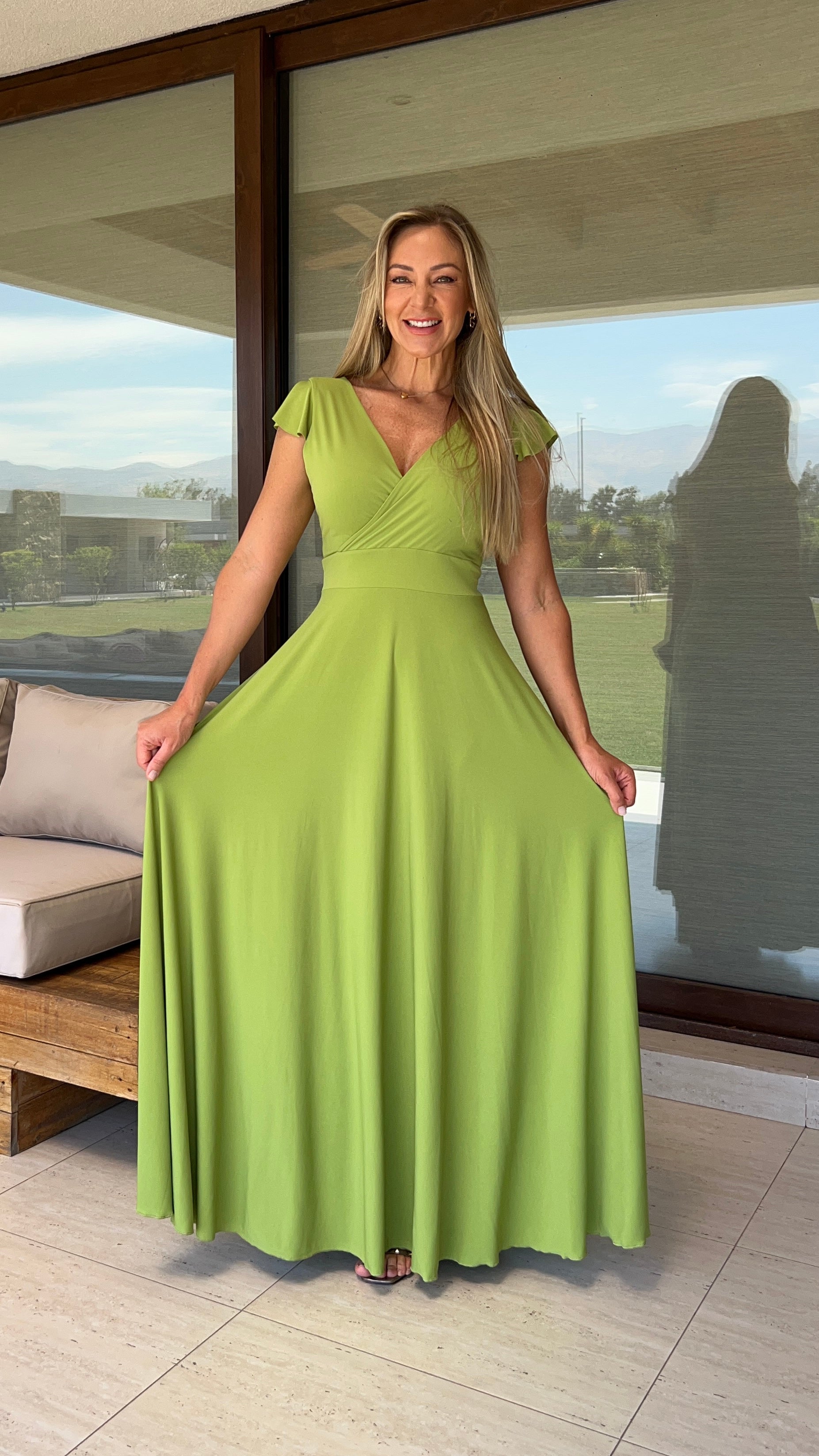 Vestido Isabella Ity Verde Manzana