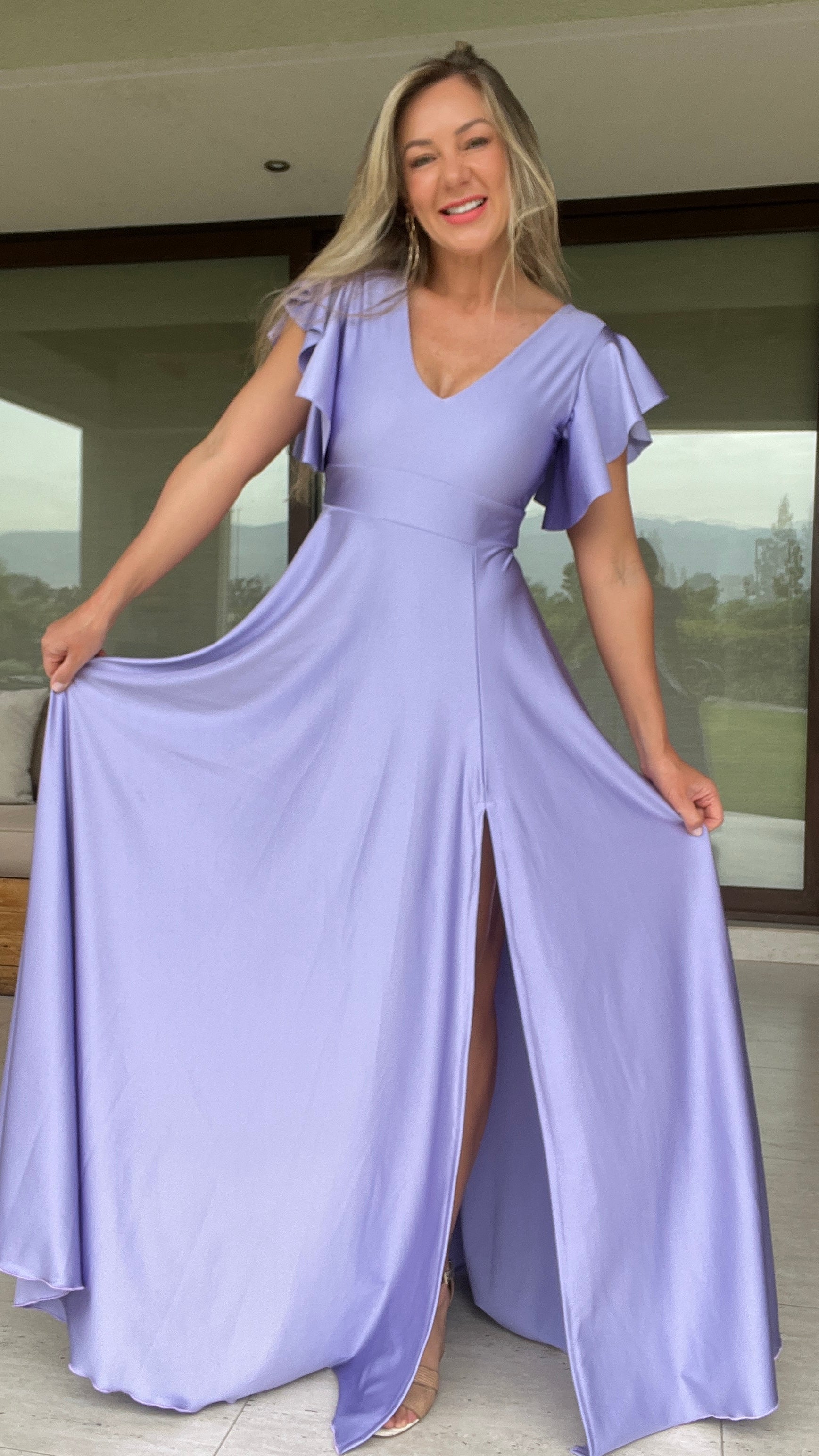 Vestido Lorenza Lila | Vestido de Fiesta 3| Vestido Mujer | Amoramar.cl