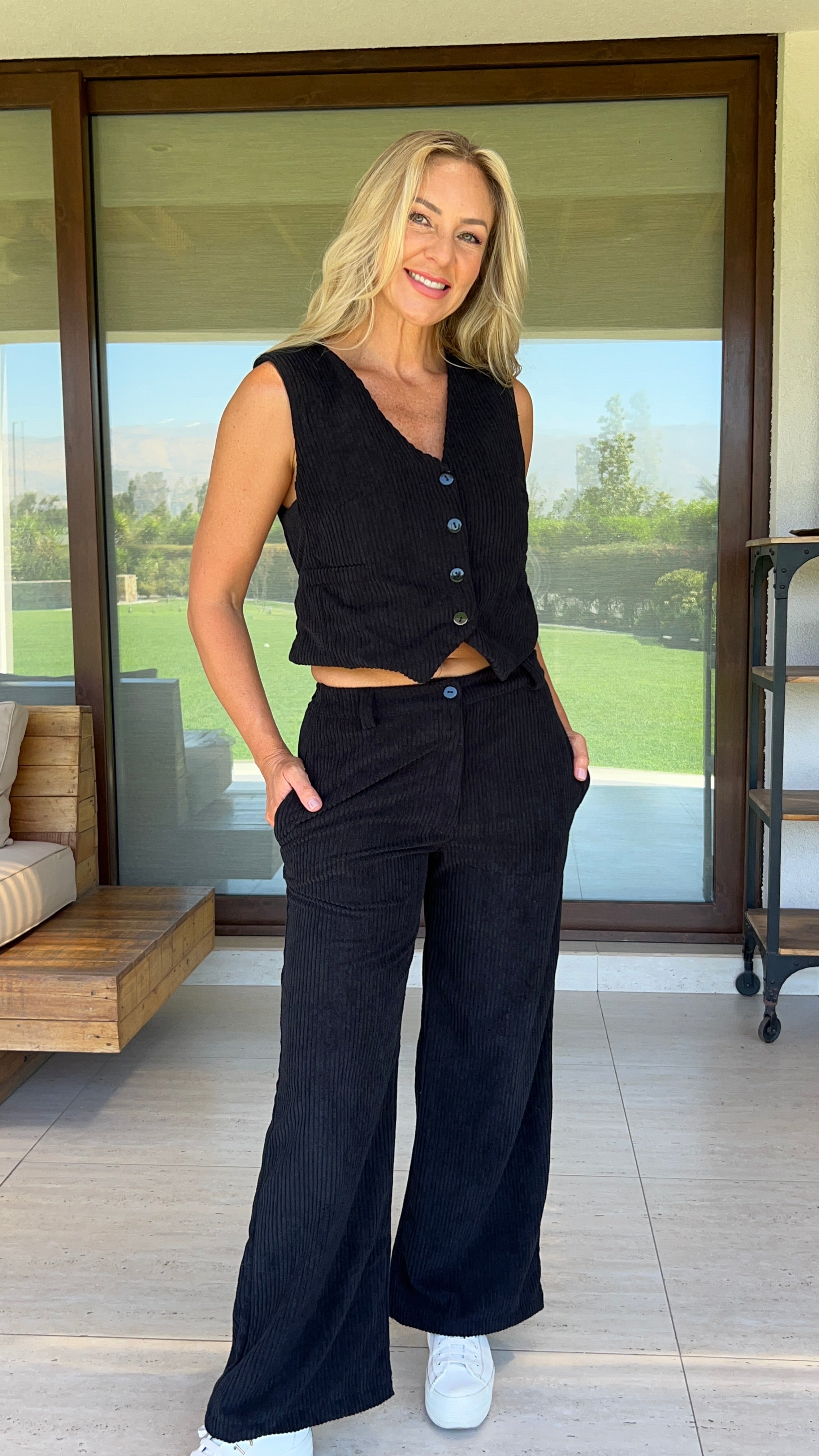 Conjunto Cotelé Negro