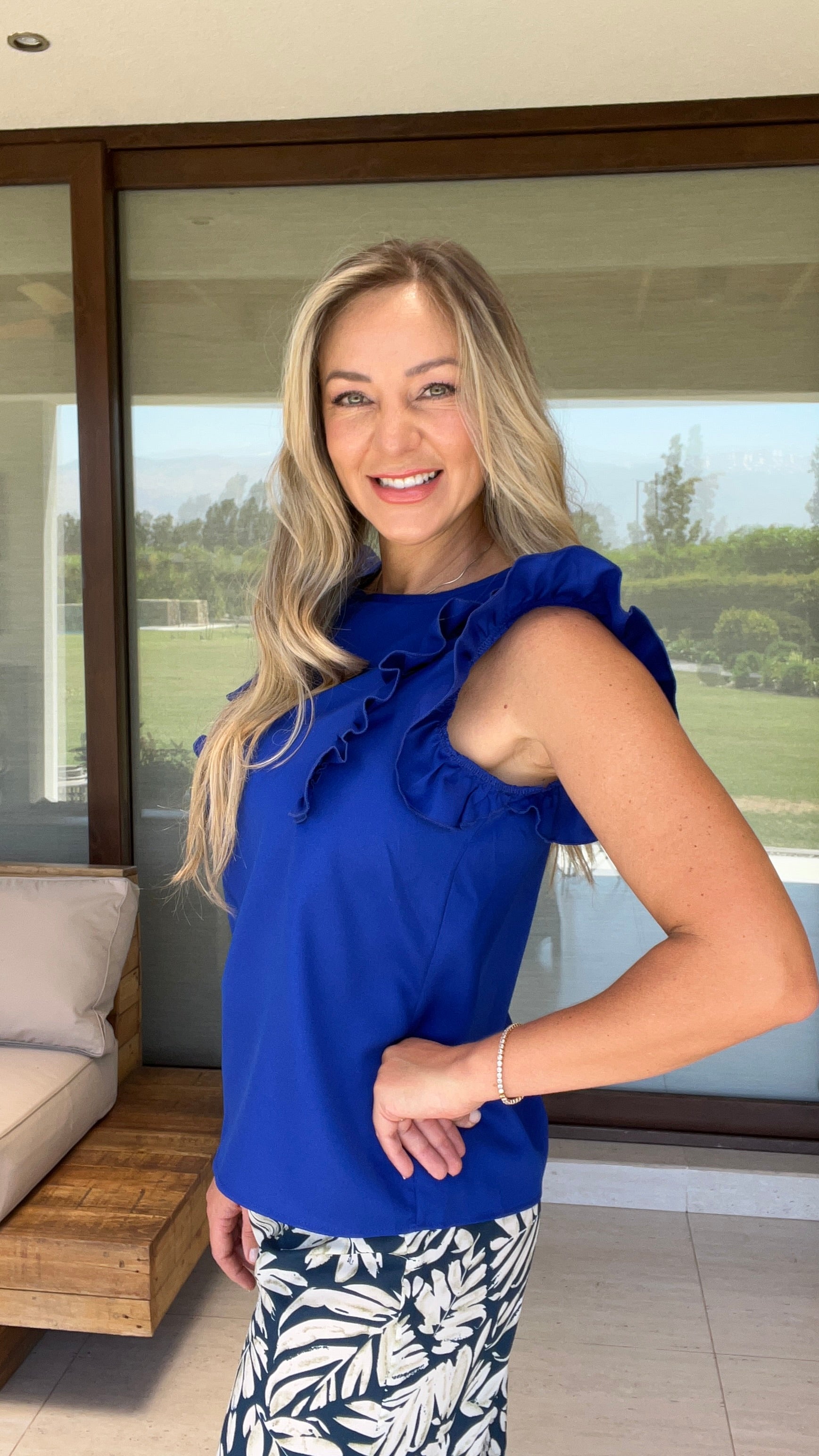 Top Lucia Azul