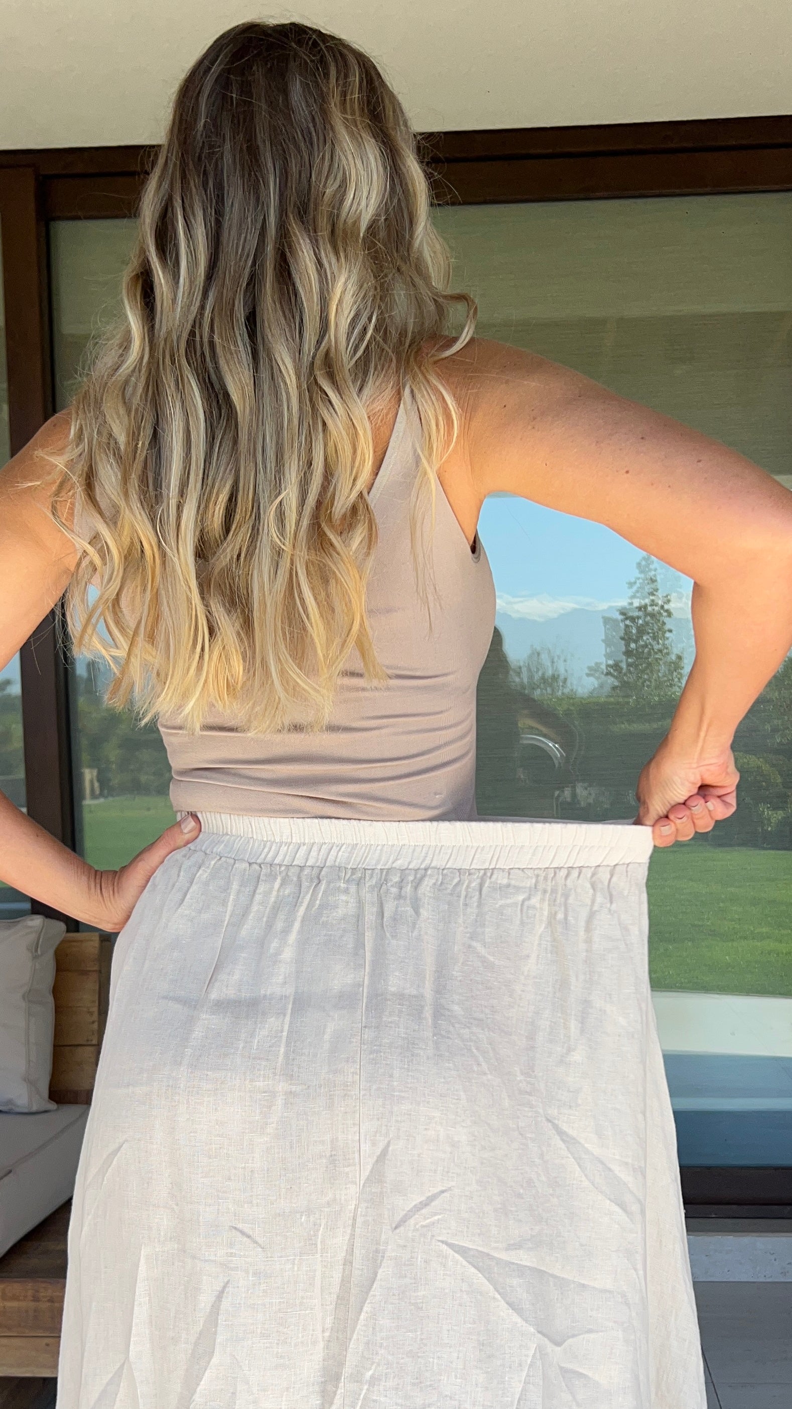 Falda Alba Beige