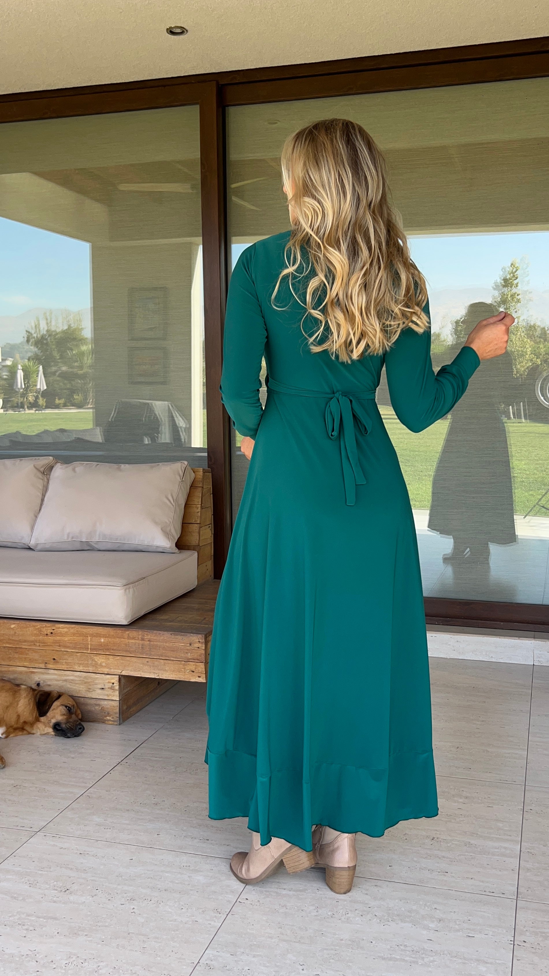 Vestido Emma Verde Esmeralda