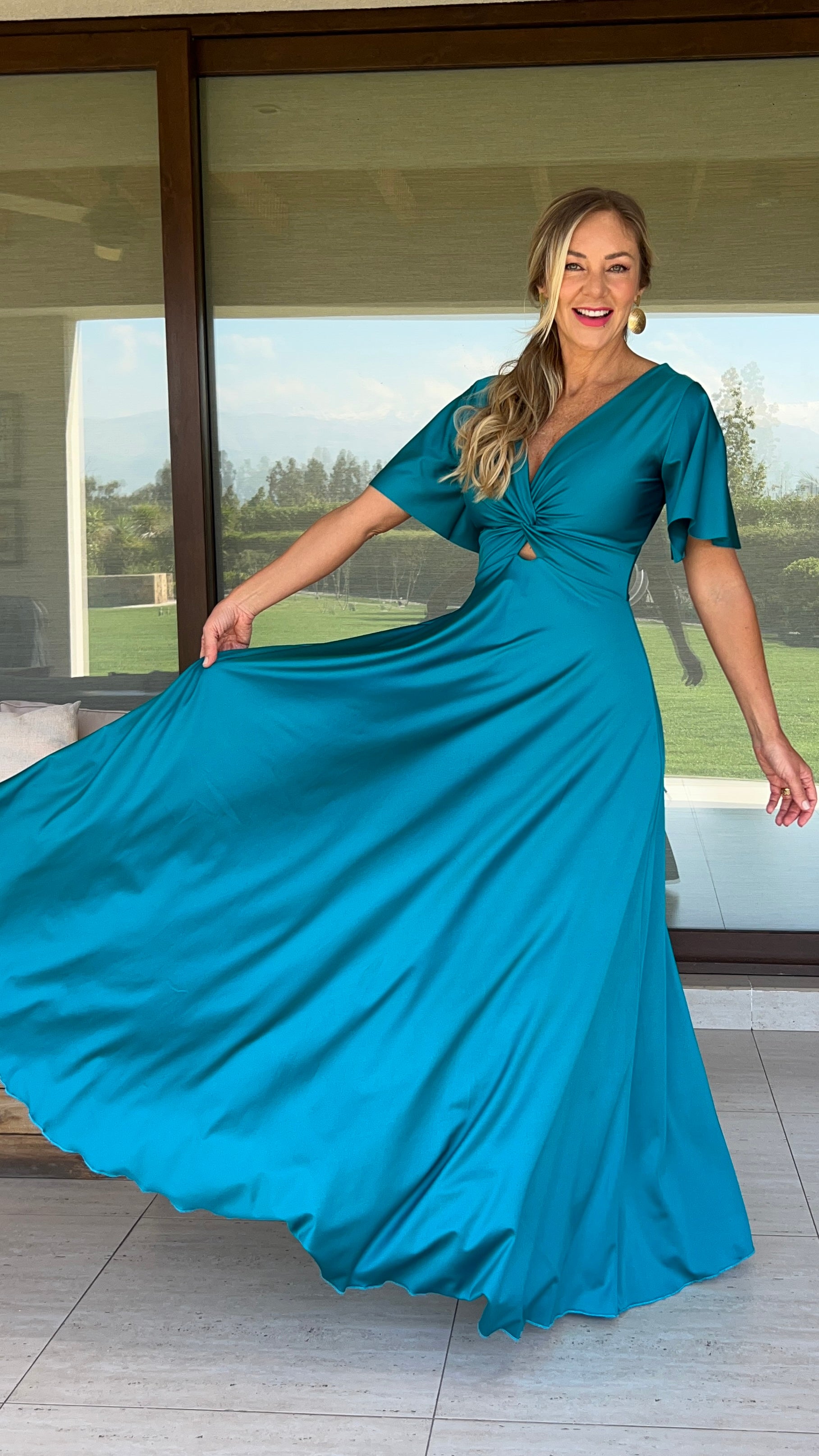 Vestido Miranda Turquesa
