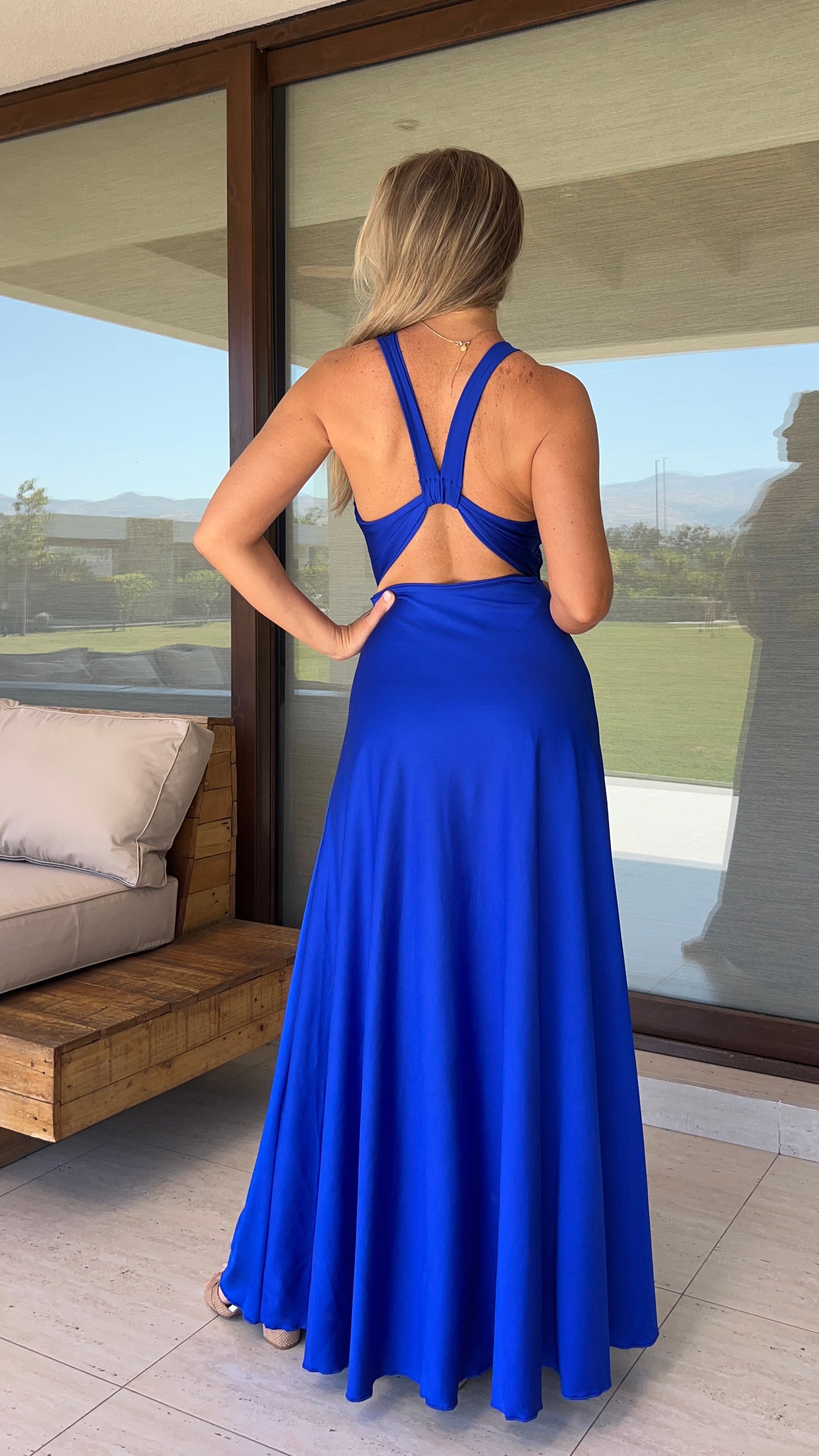 Vestido Ignacia Azul Eléctrico