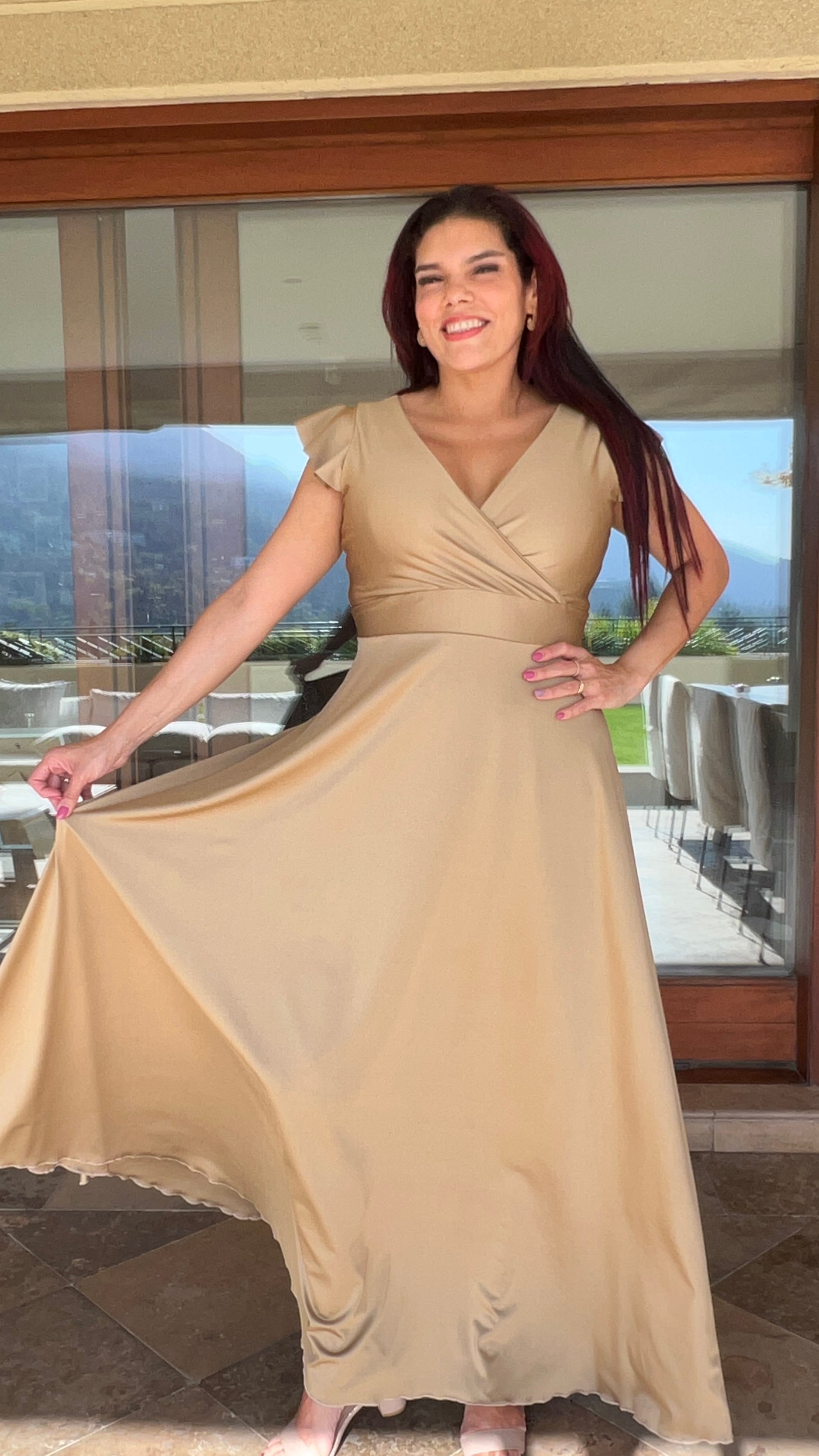 Vestido Isabella Dupont Gold