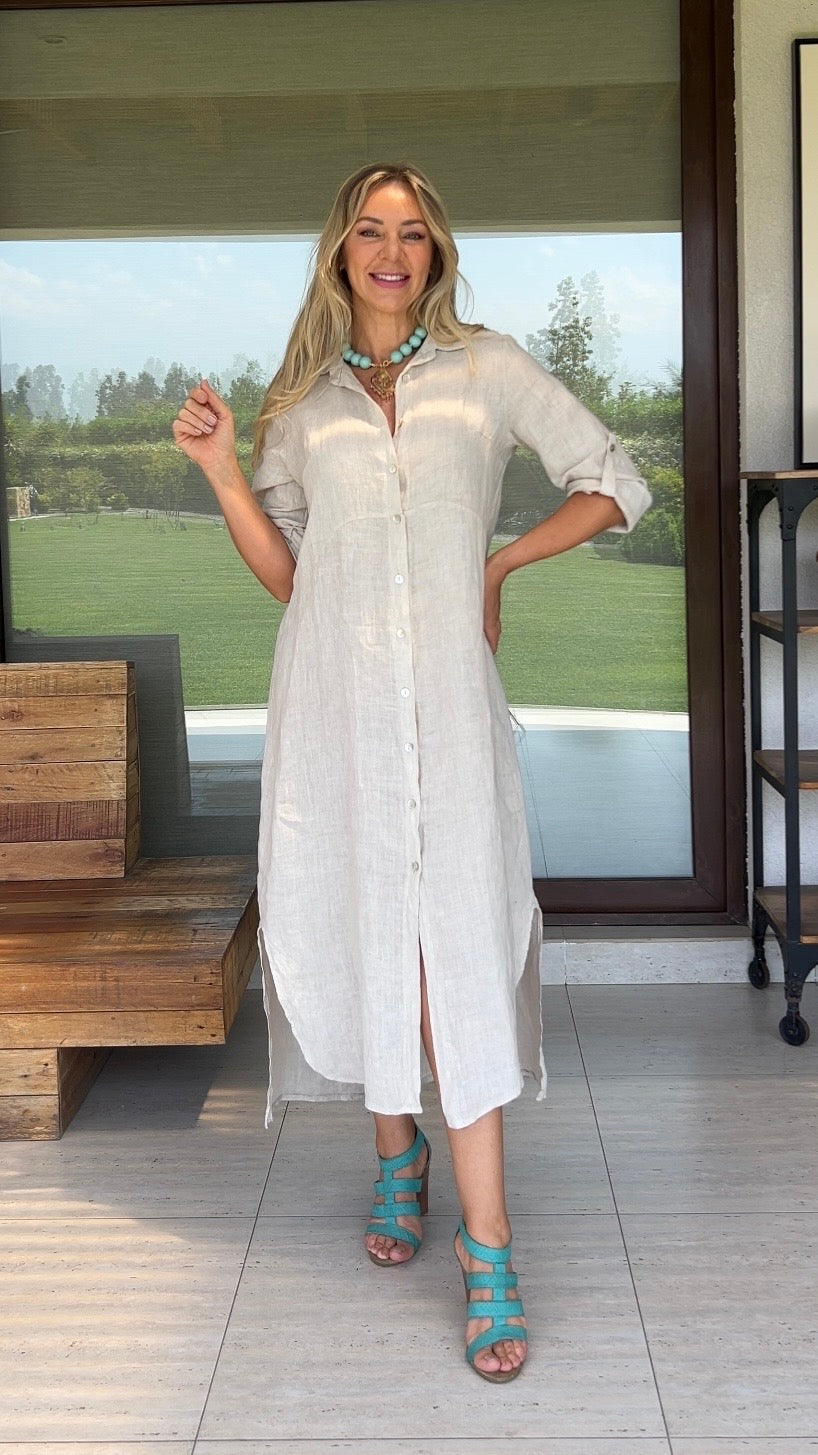 Vestido Camisola Arena