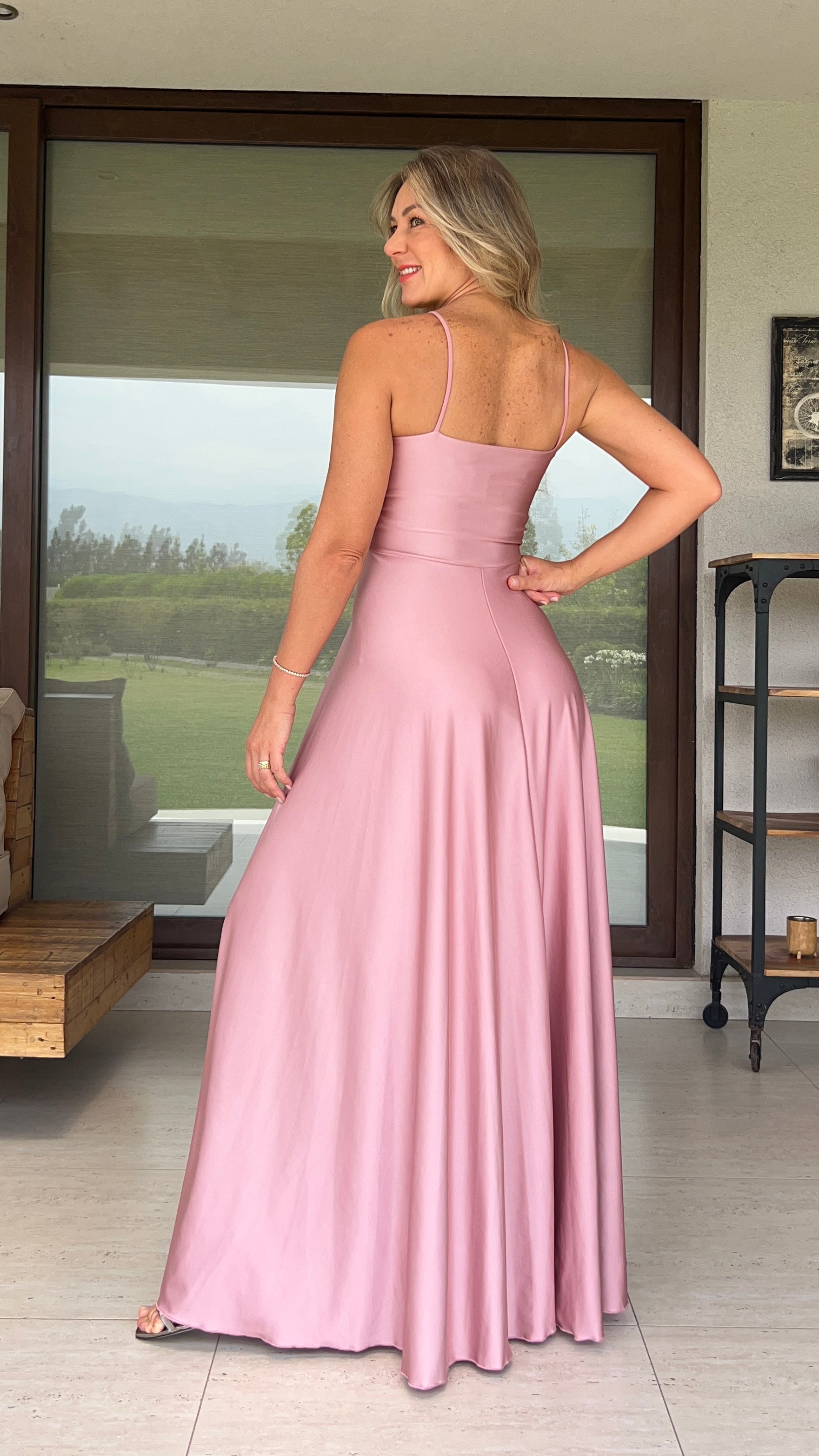 Vestido Amanda Dupont Palo Rosa | Vestido Largo de Fiesta | Vestido Rosado| Amoramar.cl 1