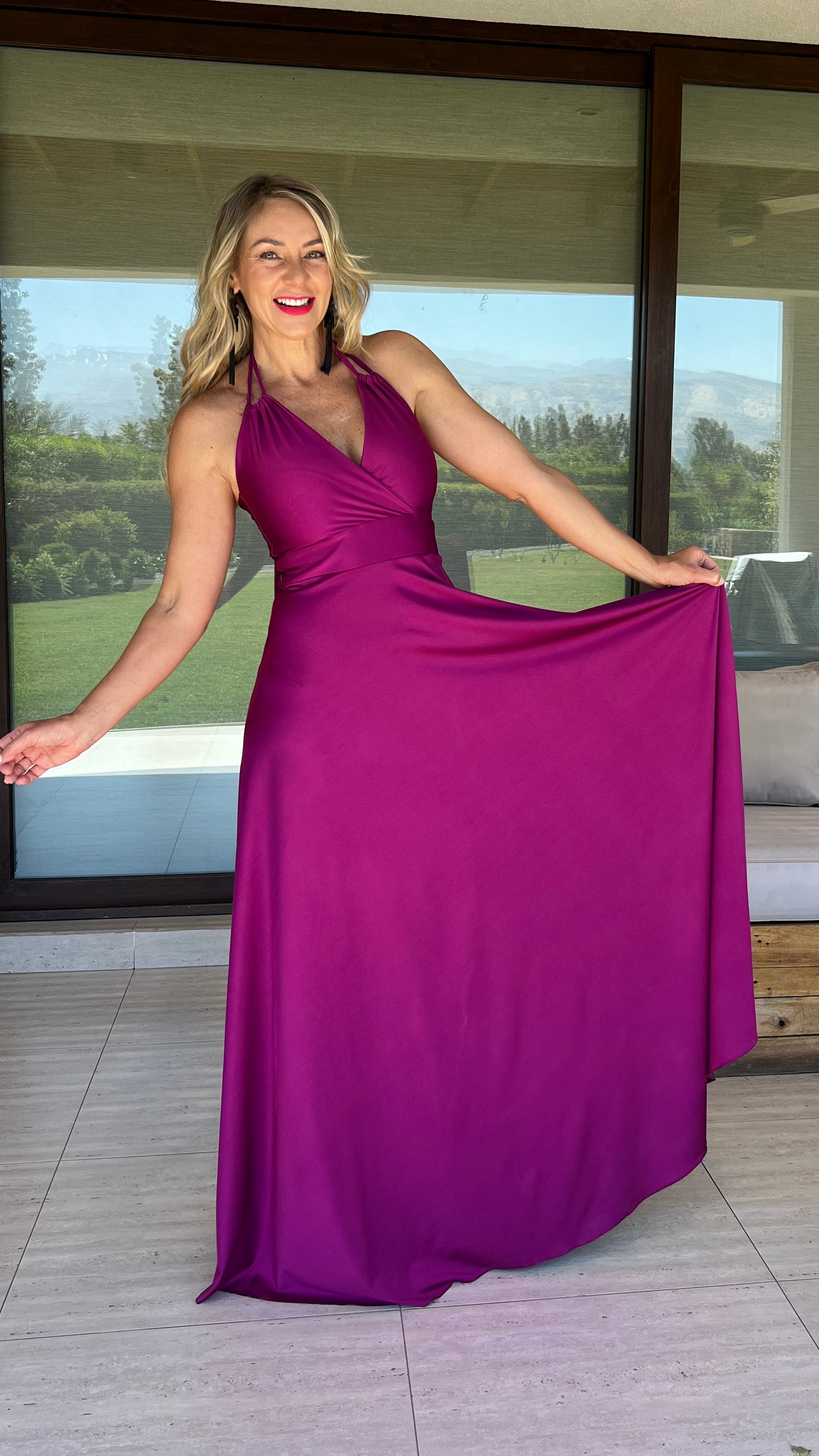 Vestido Beatriz Magenta