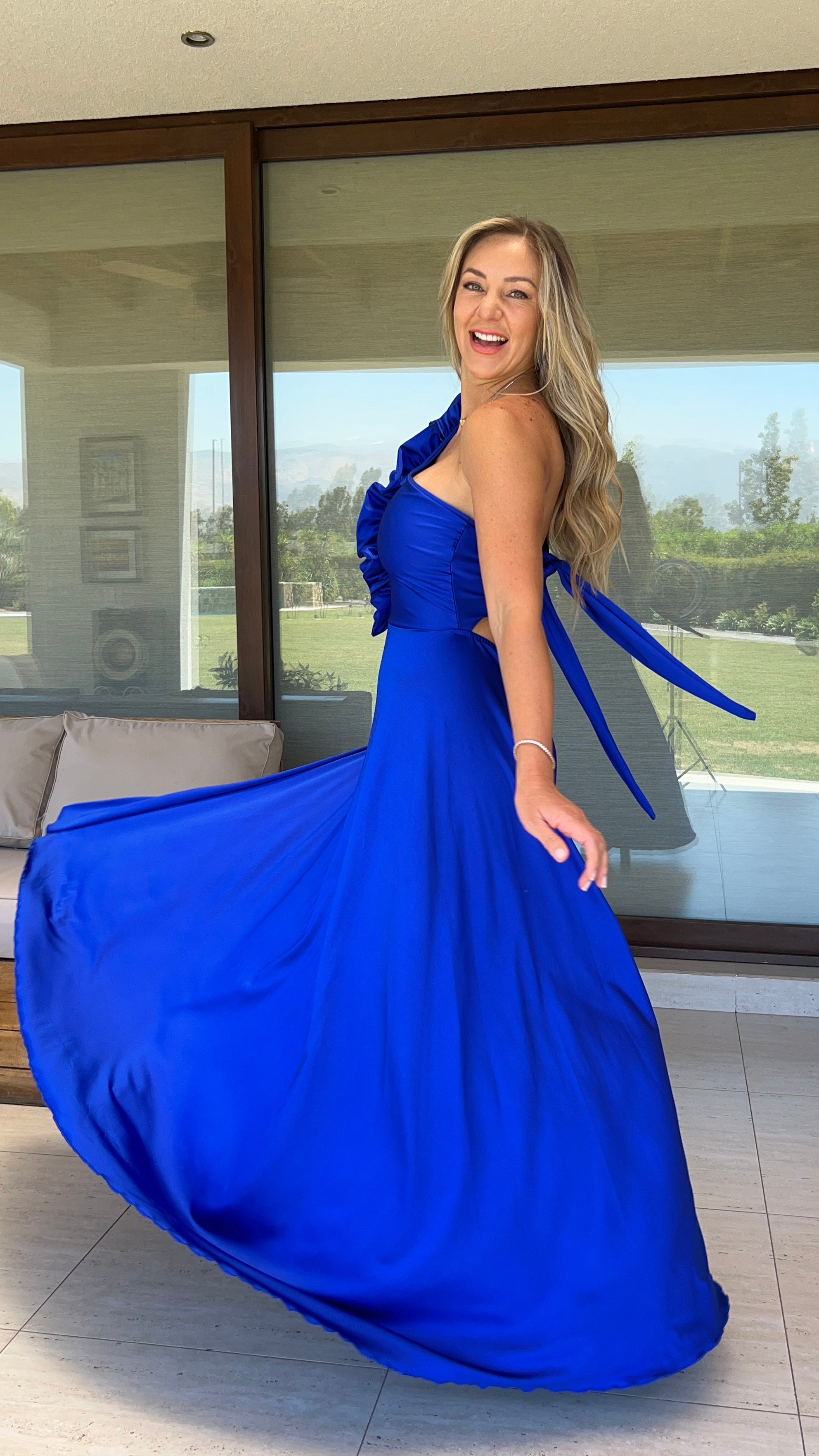 Vestido Camila Azul Eléctrico
