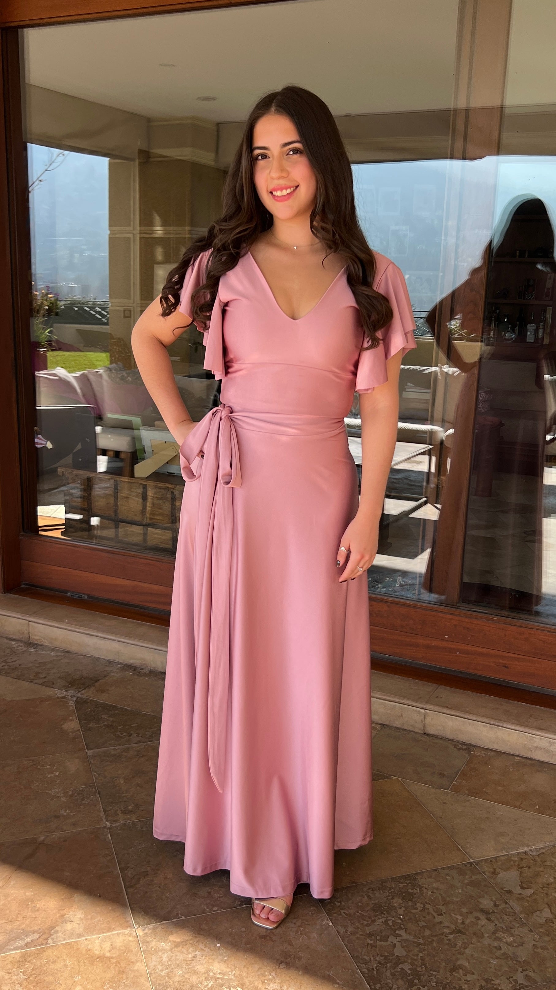 Falda envolvente dupont palo rosa| Falda fiesta palo rosa | Amoramar.cl 9