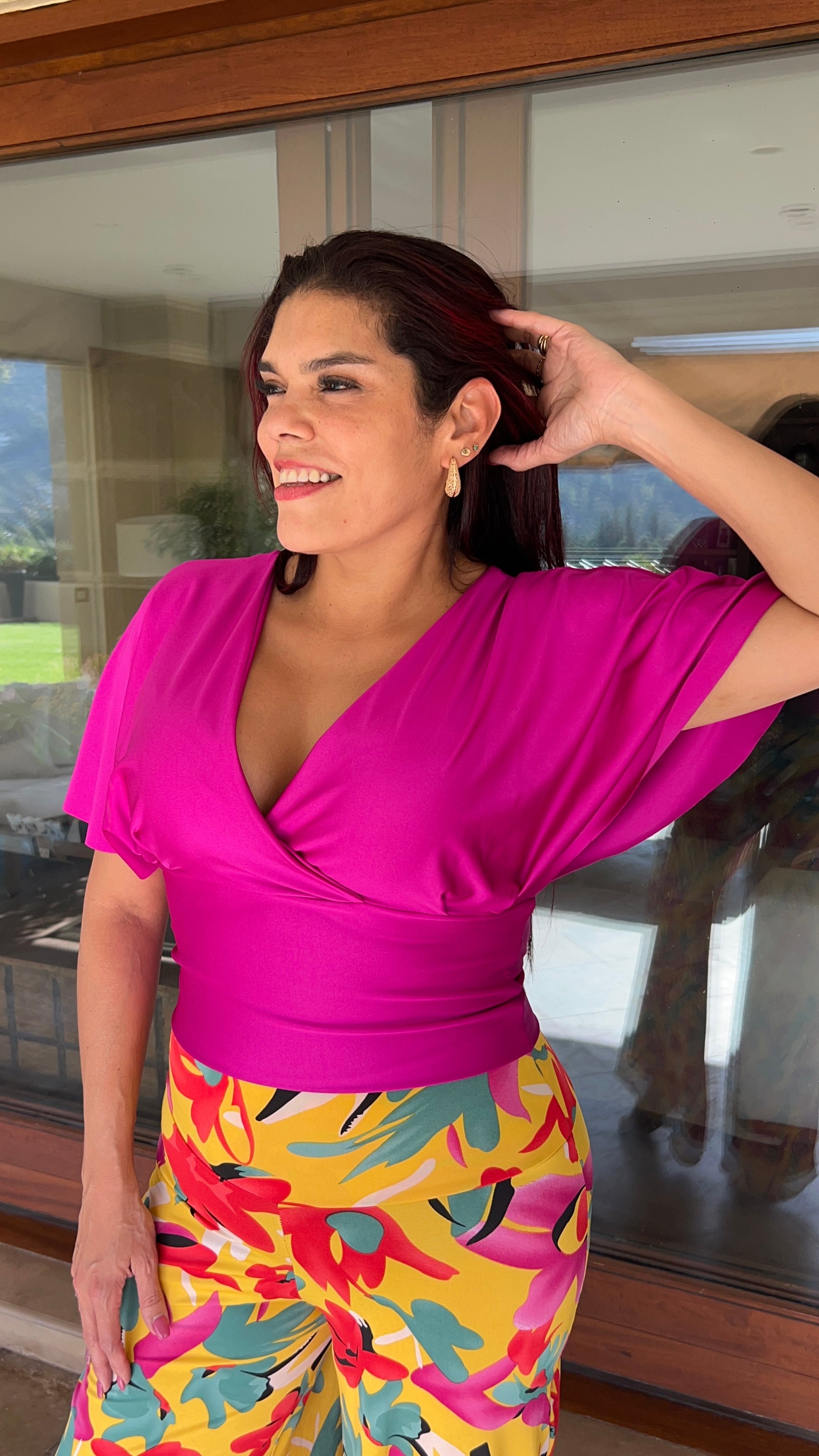 Top Carmela Magenta