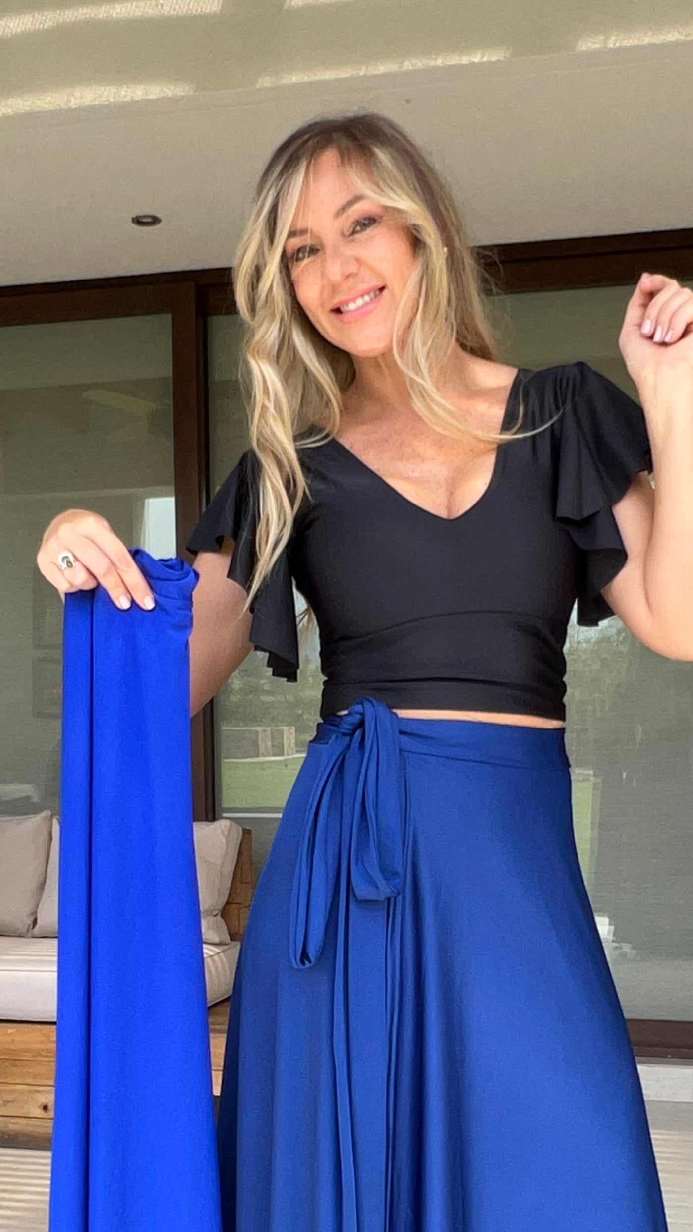 Falda Envolvente Dupont Azul Rey