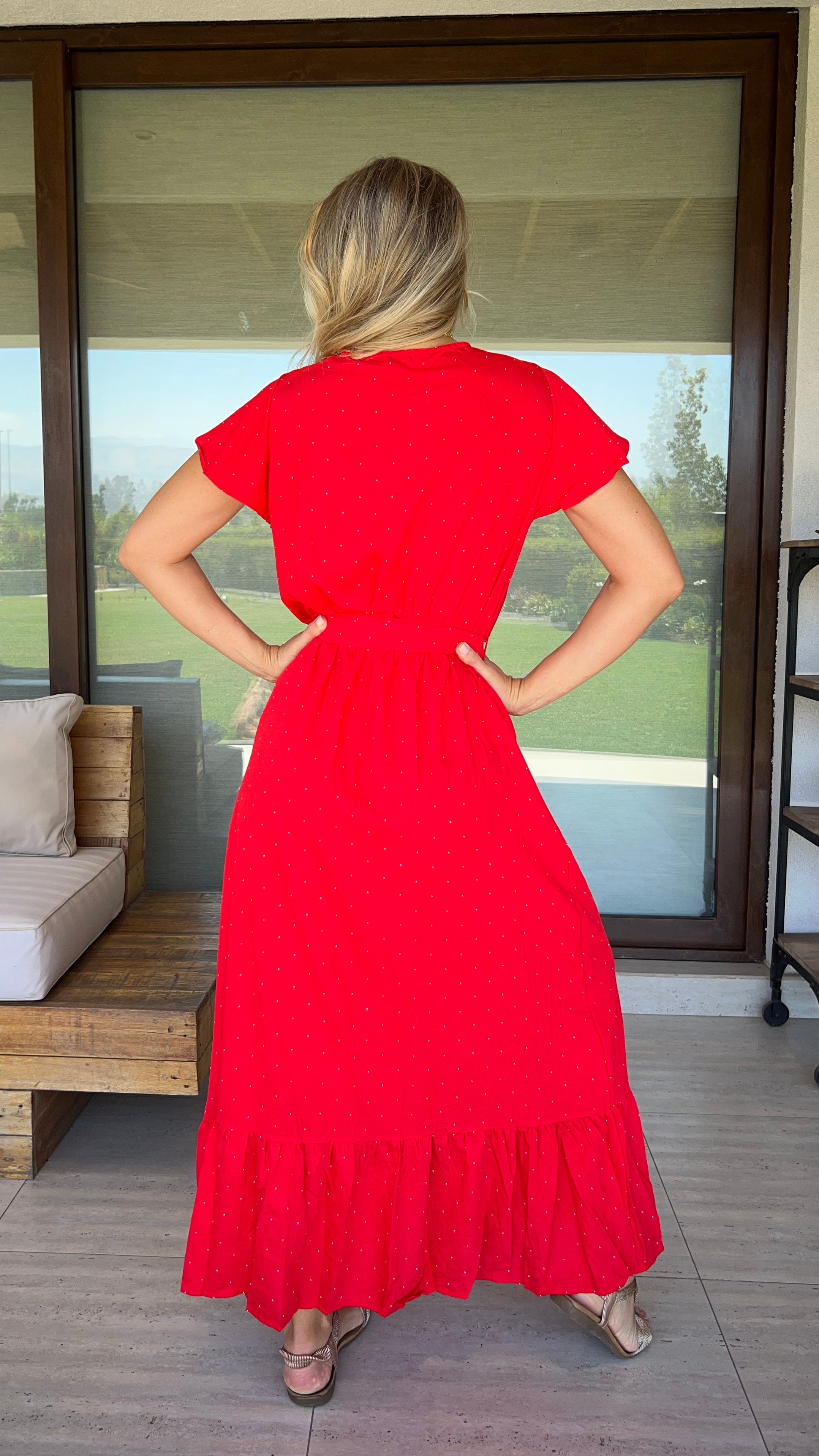 Vestido Magnolia Rojo