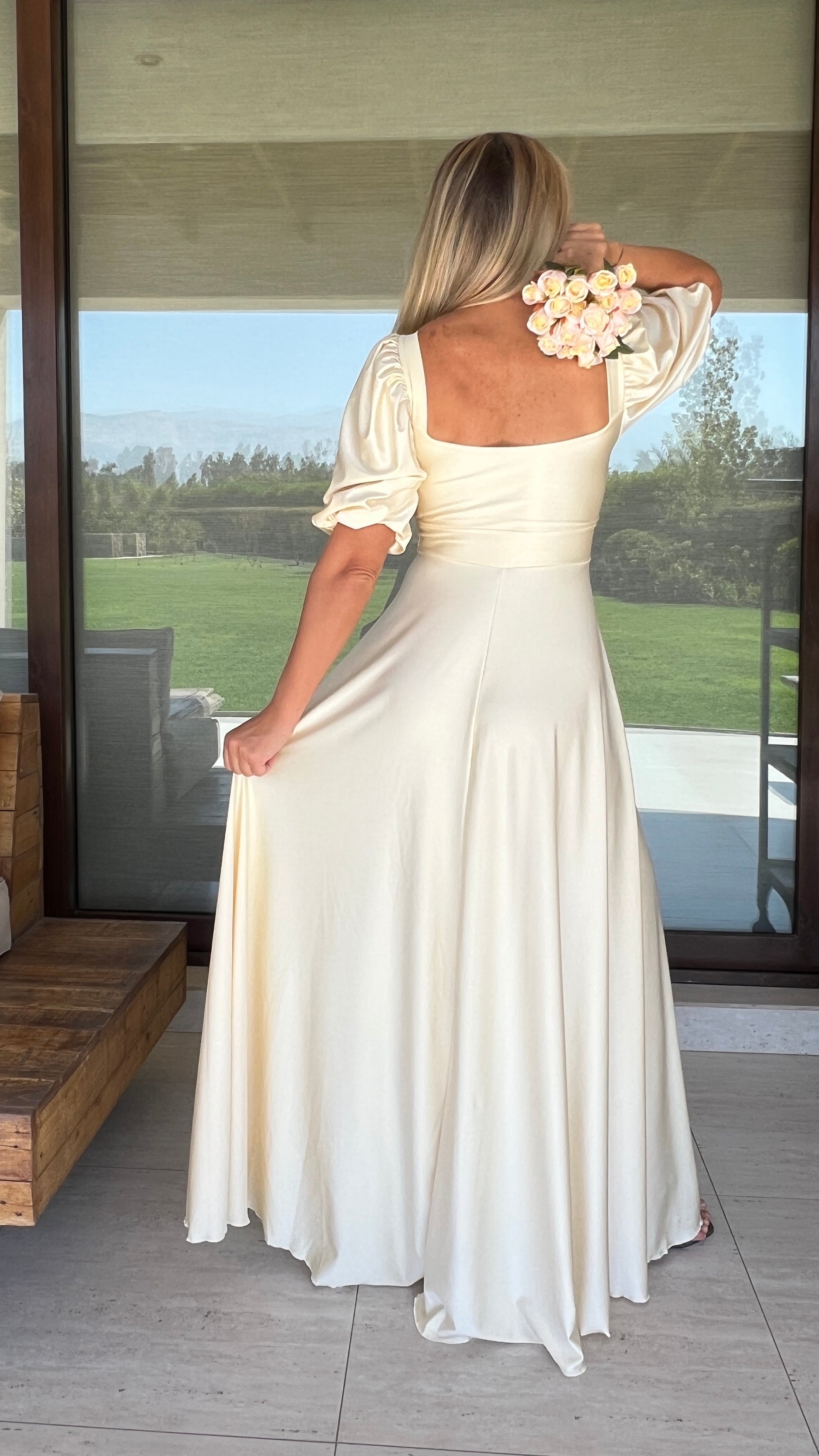 Vestido Valentina Dupont Marfil