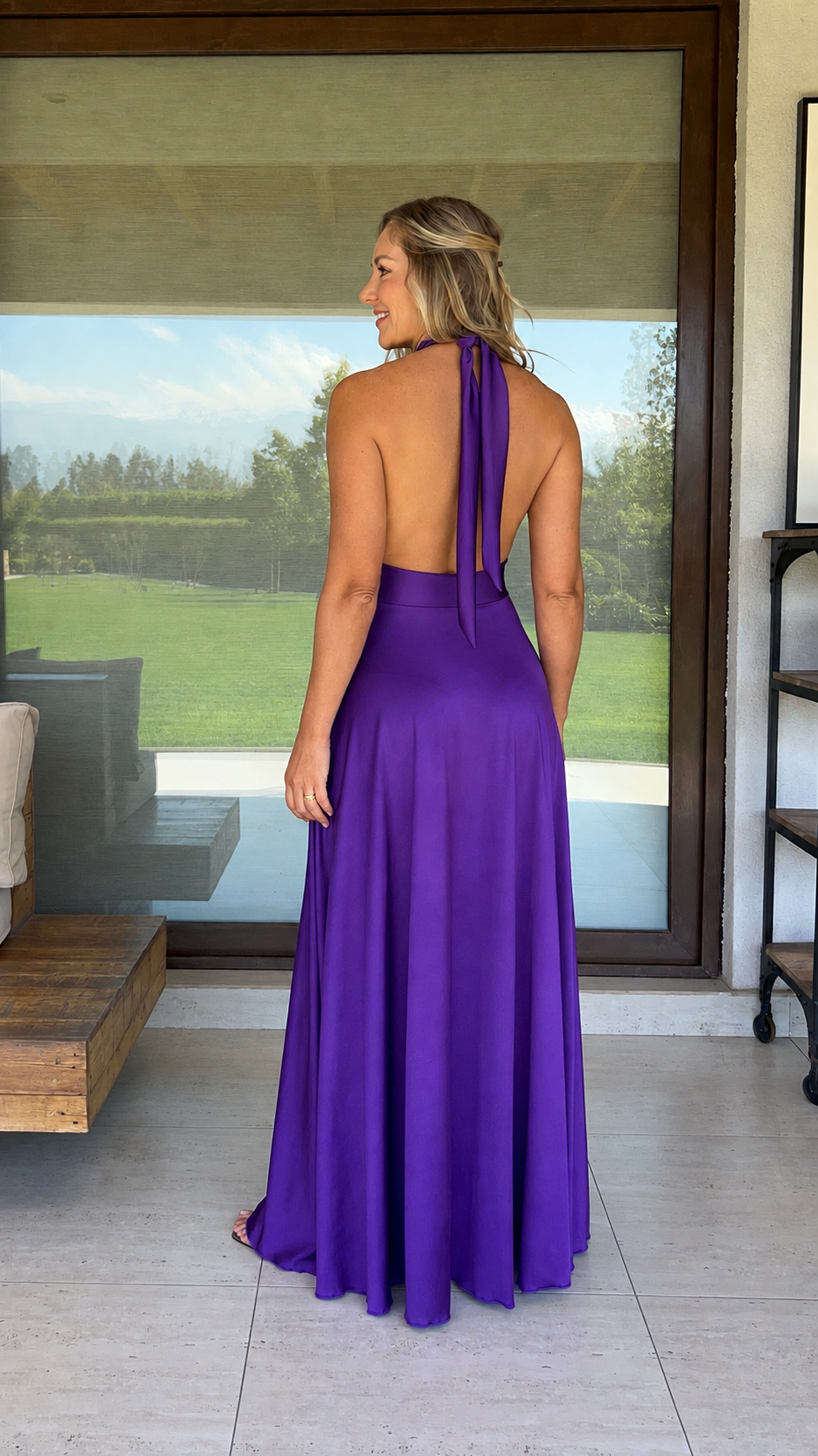 Vestido Silvia Morado
