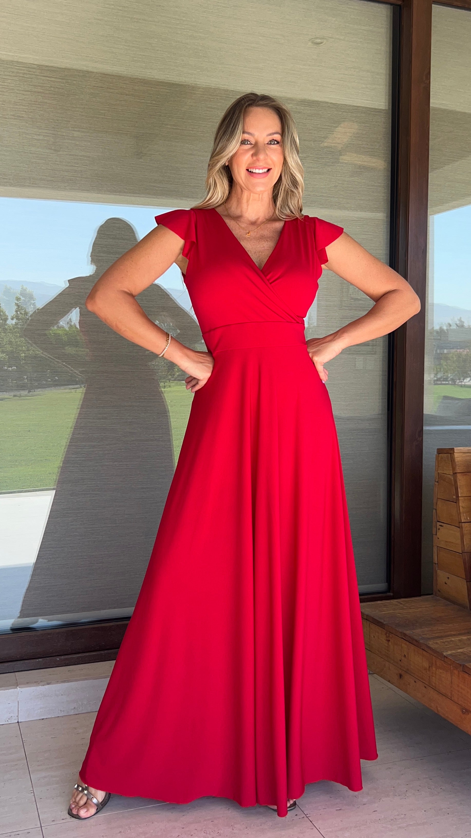 Isabella Ity Rojo| Vestido largo de fiesta rojo| Amoramar.cl 2