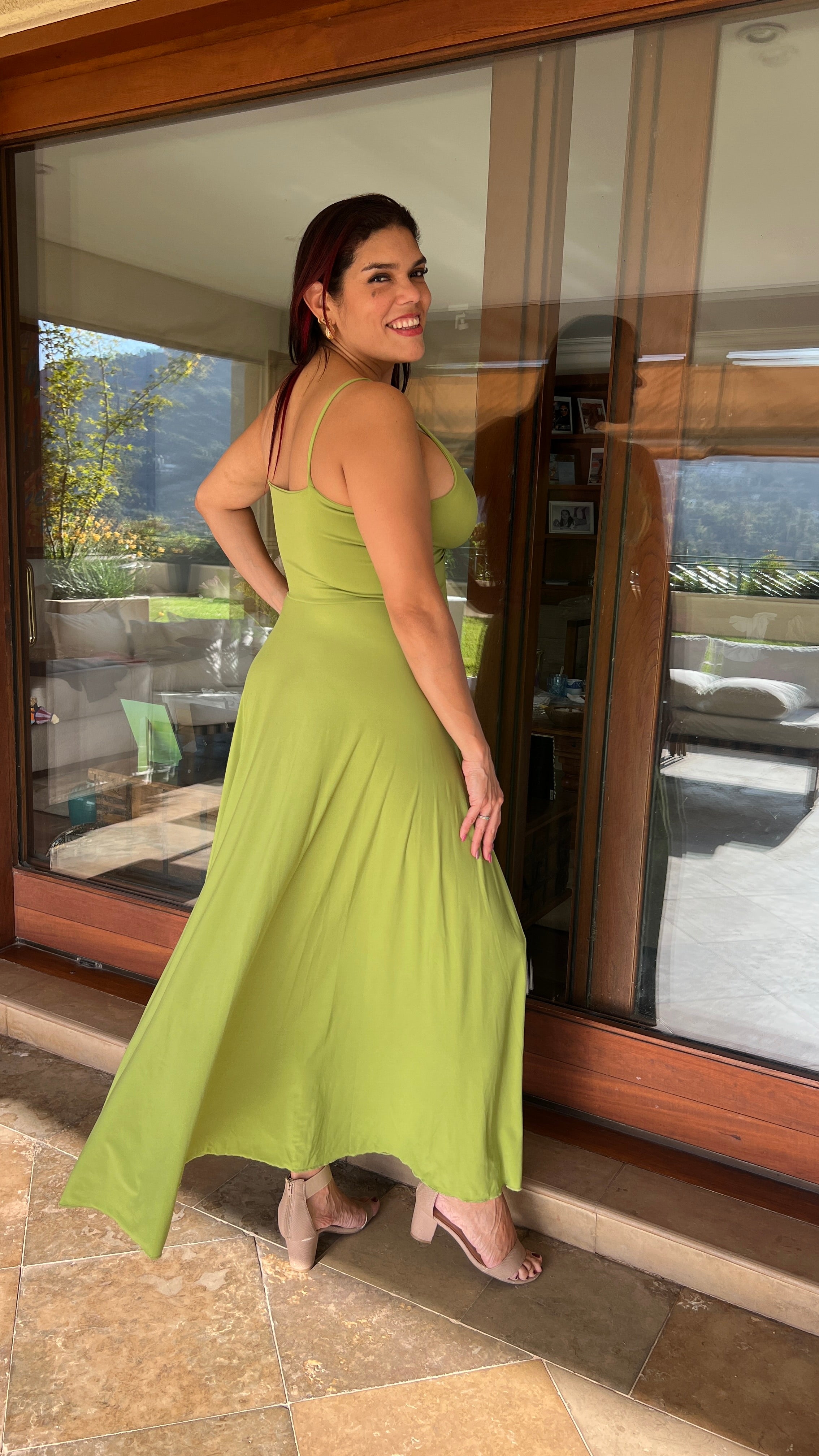 Vestido Mía Ity Verde Manzana