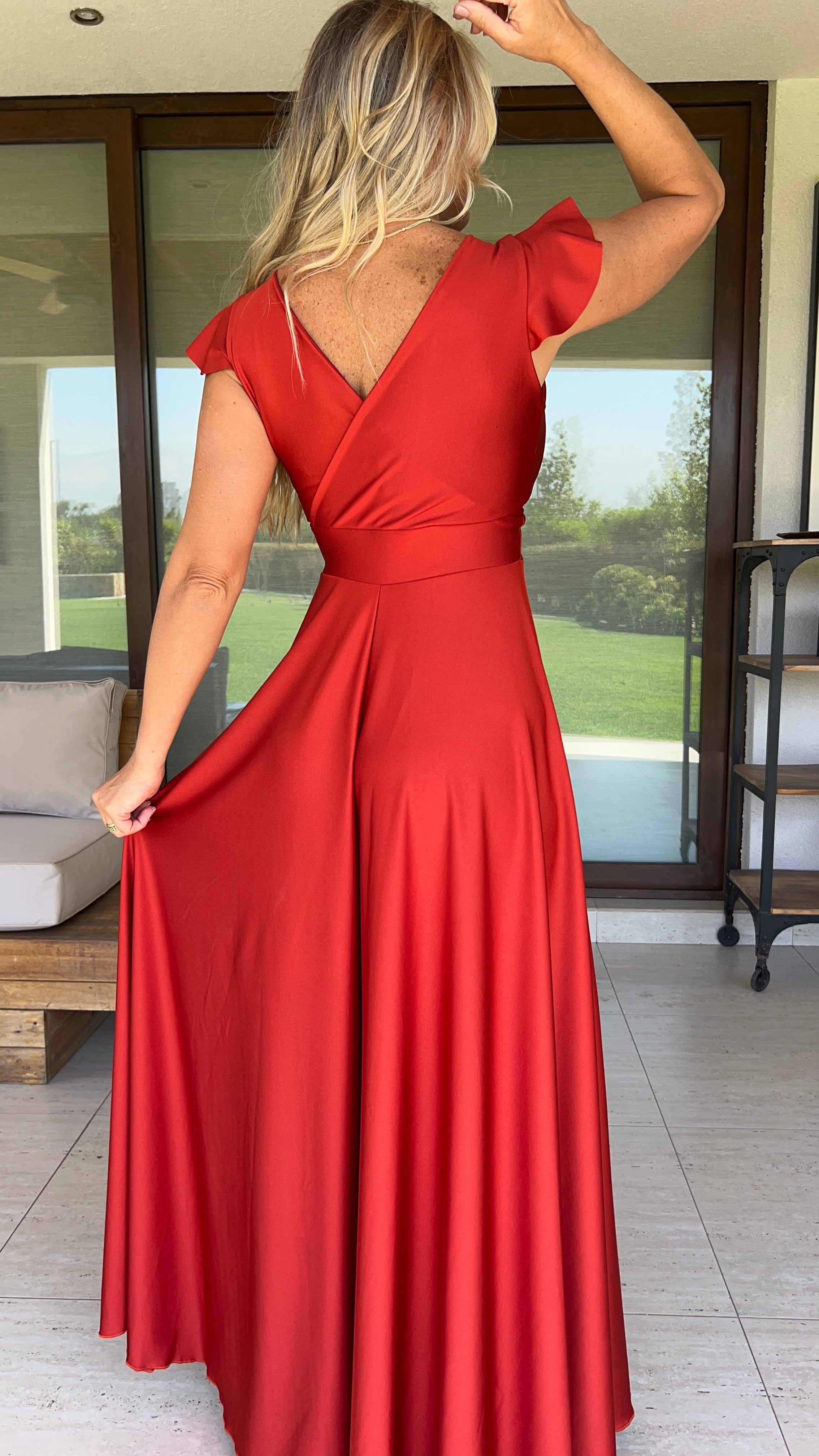 Vestido Isabella Dupont Ladrillo