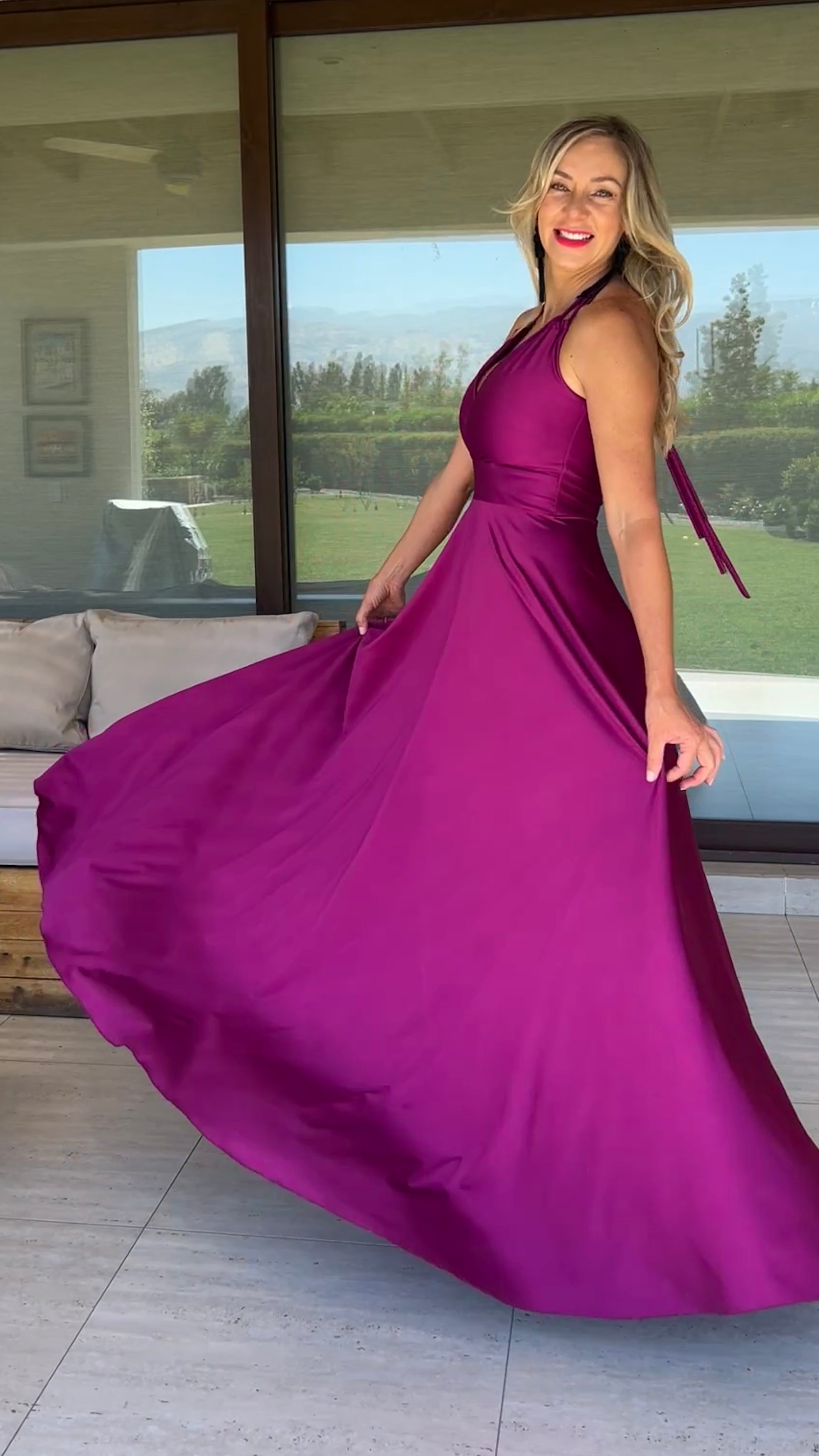 Vestido Beatriz Magenta