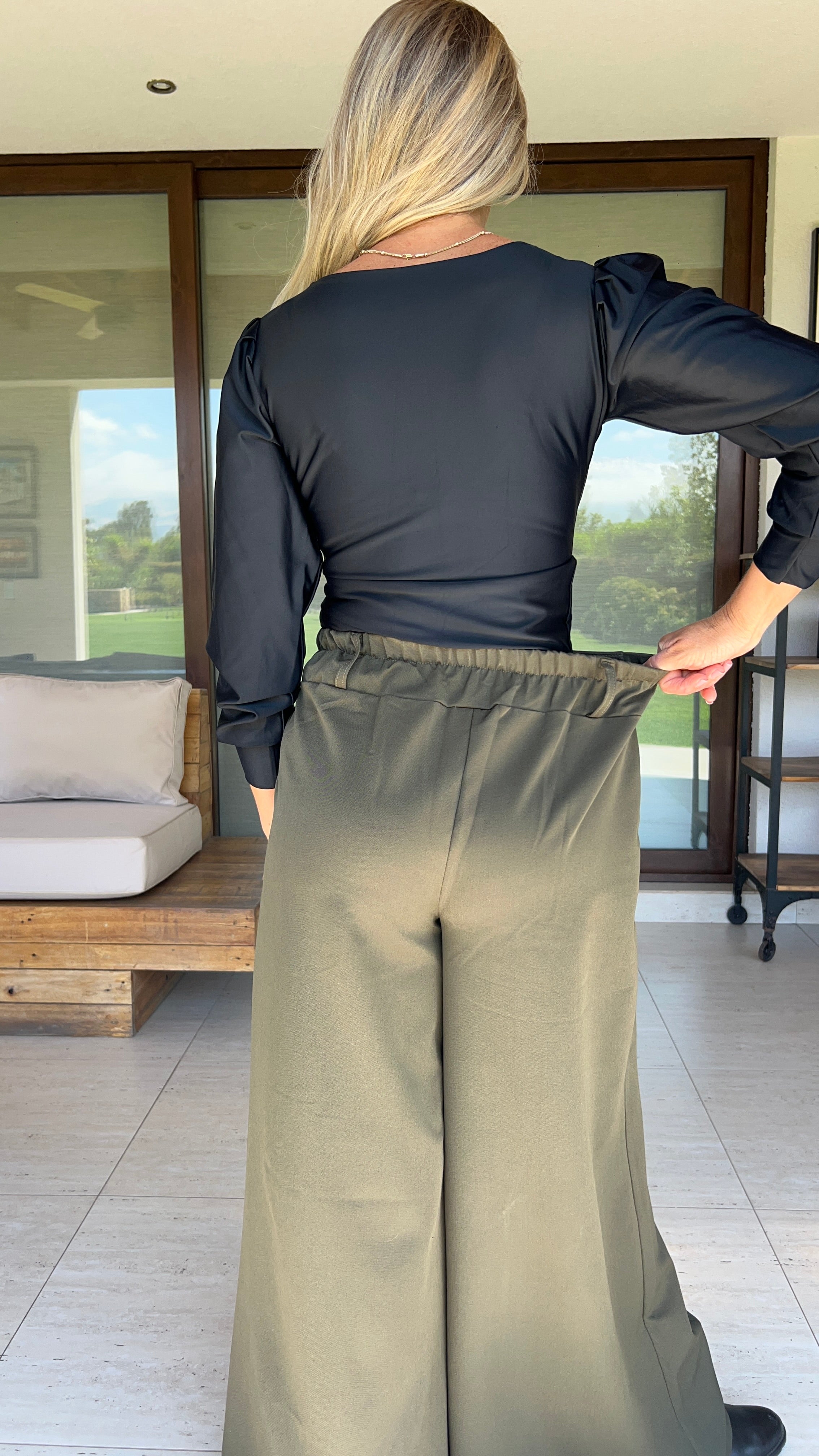 Pantalón Sastre Verde Musgo