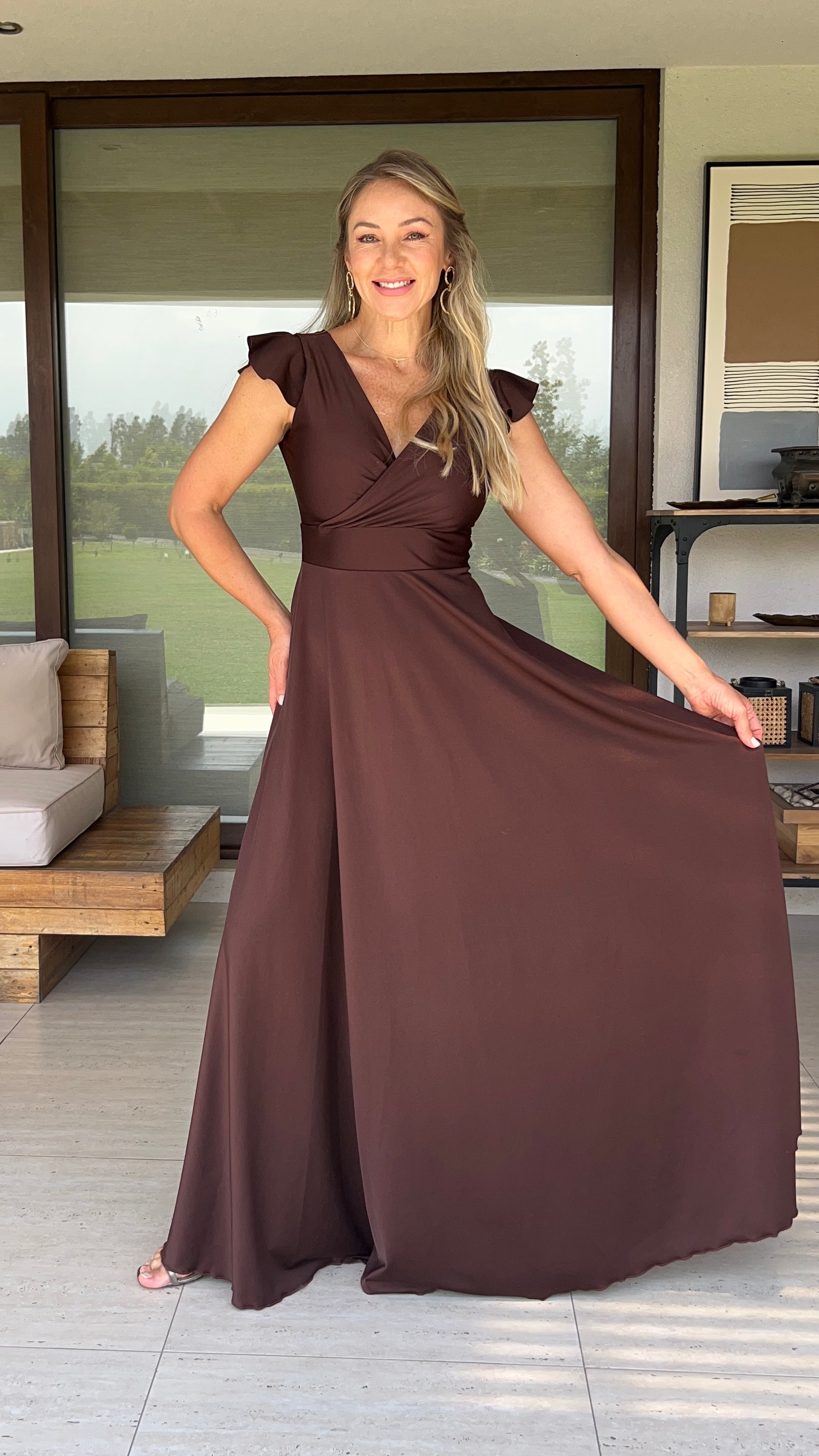 Vestido Isabella Dupont Chocolate