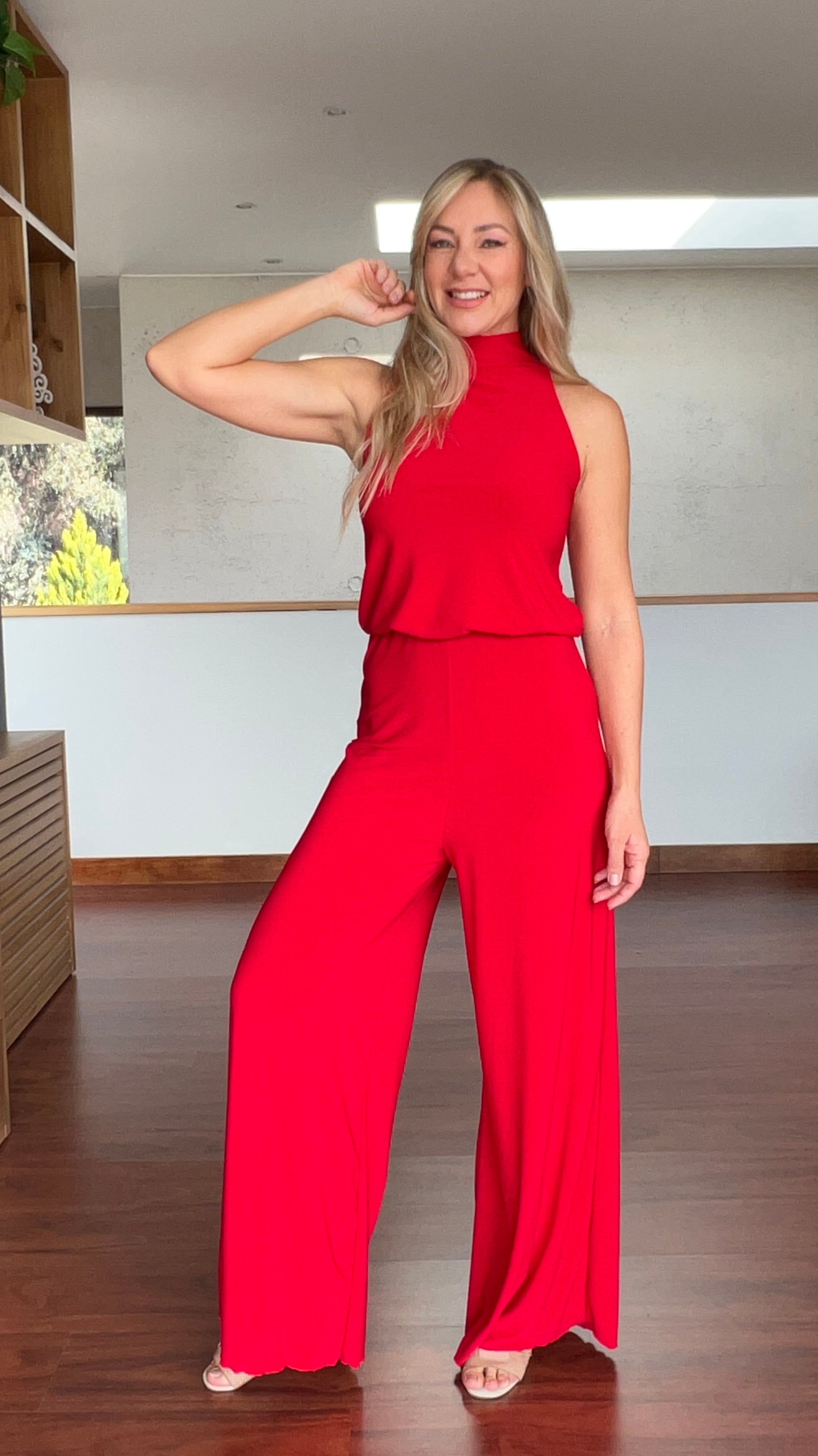 Enterito Halter Rojo| Enterito cuello alto rojo |Amoramar.cl 3