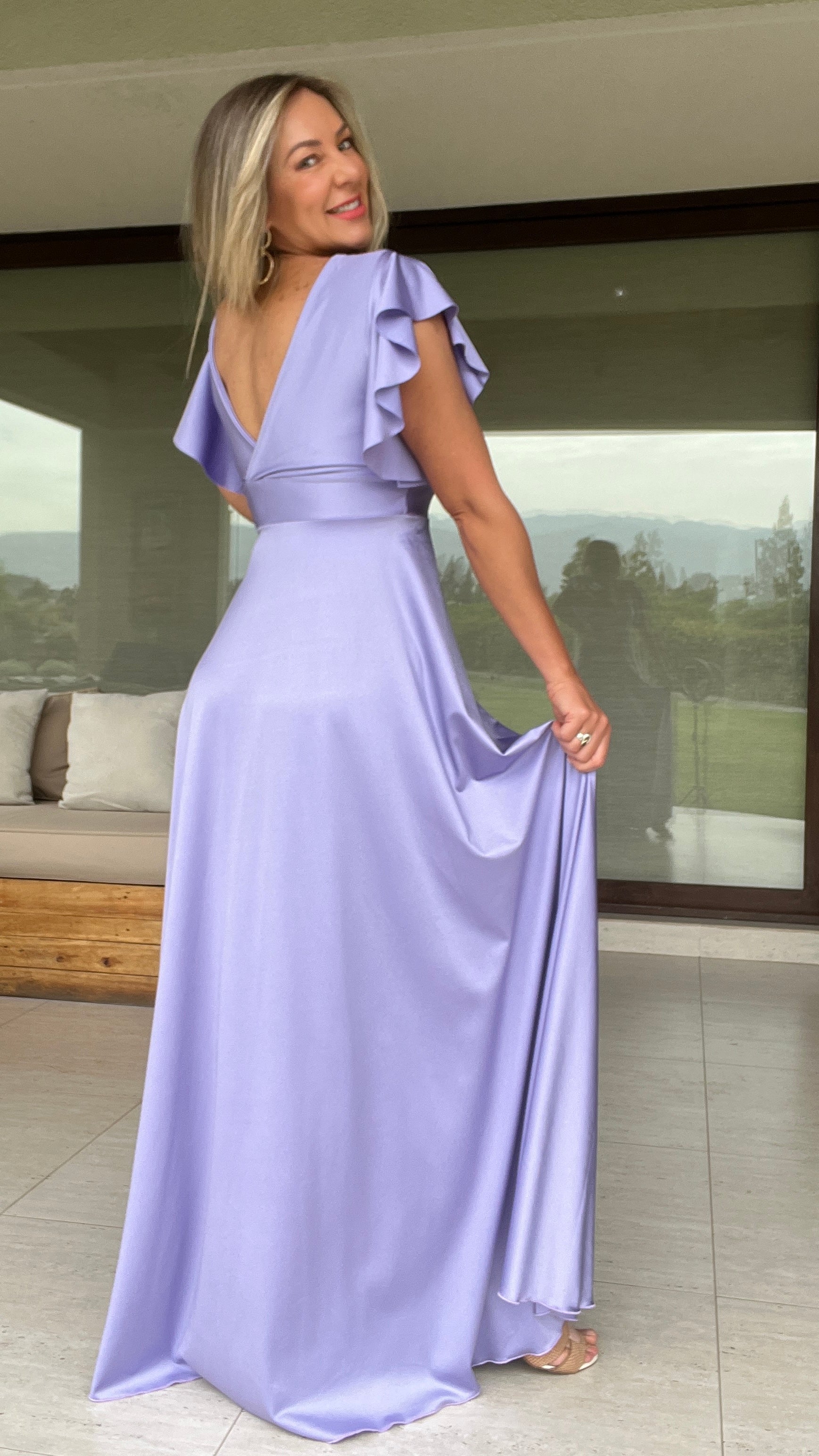 Vestido Lorenza Dupont Lila