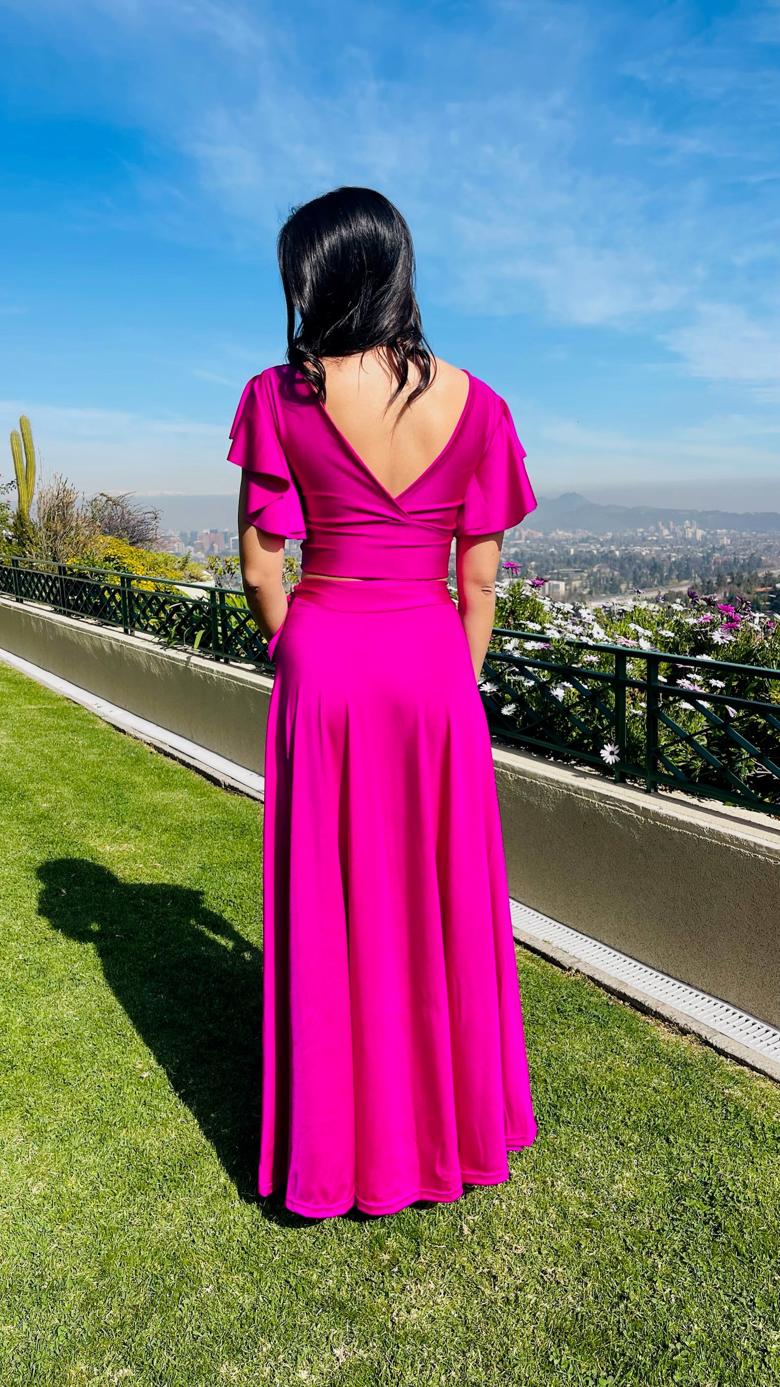 Top Corto Elisa Magenta SM y L