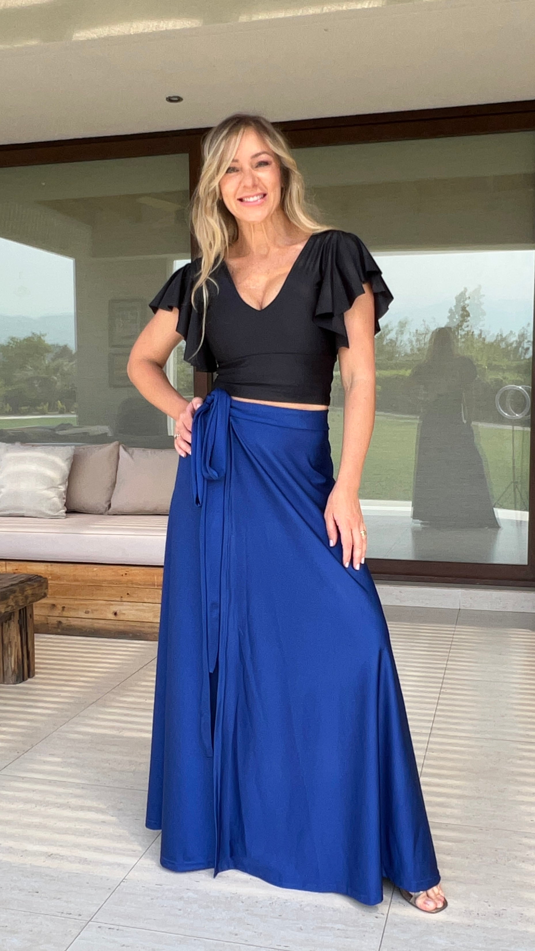 Falda Envolvente Dupont Azul Rey