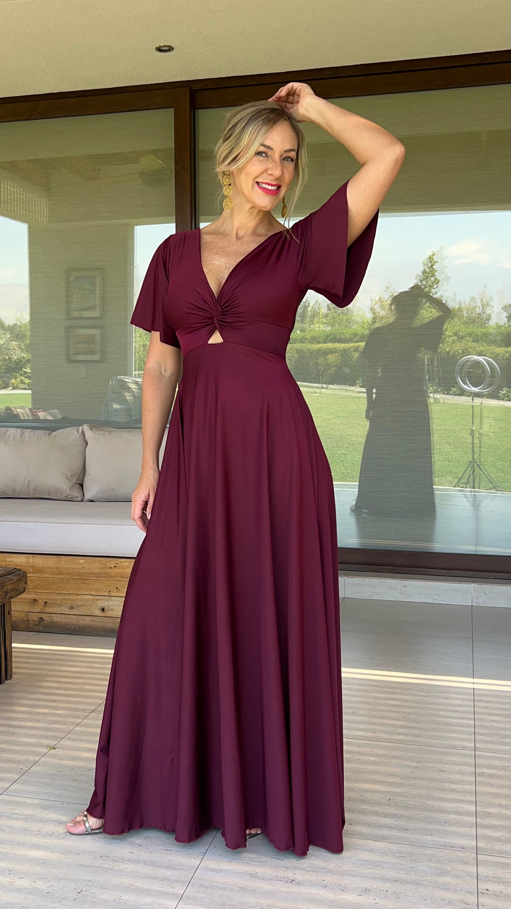 Vestido Miranda Burdeos