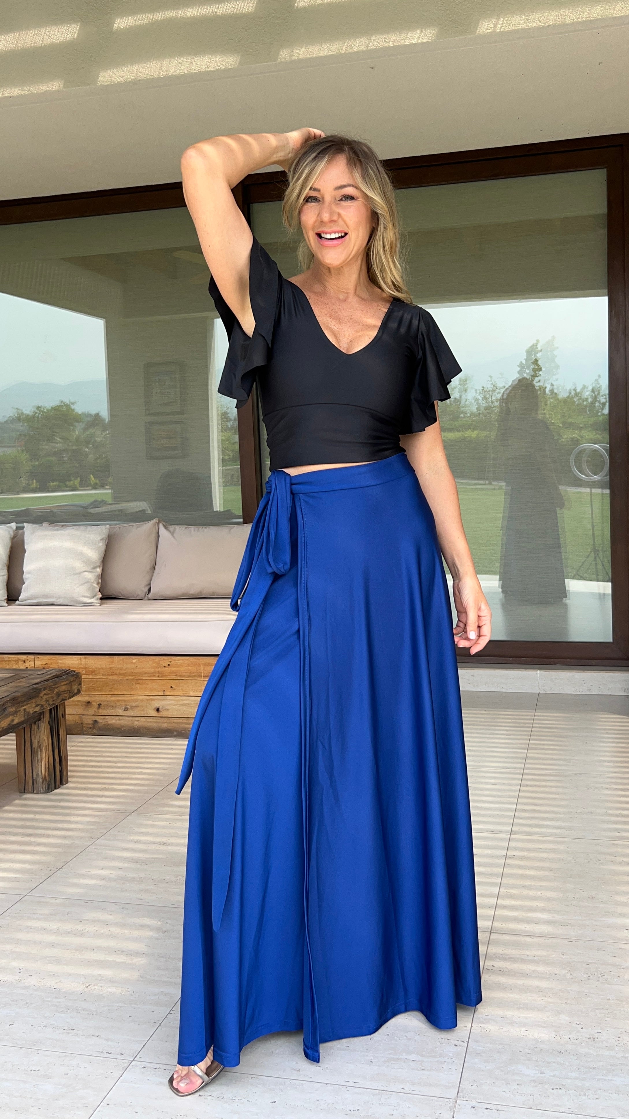 Falda Envolvente Dupont Azul Rey