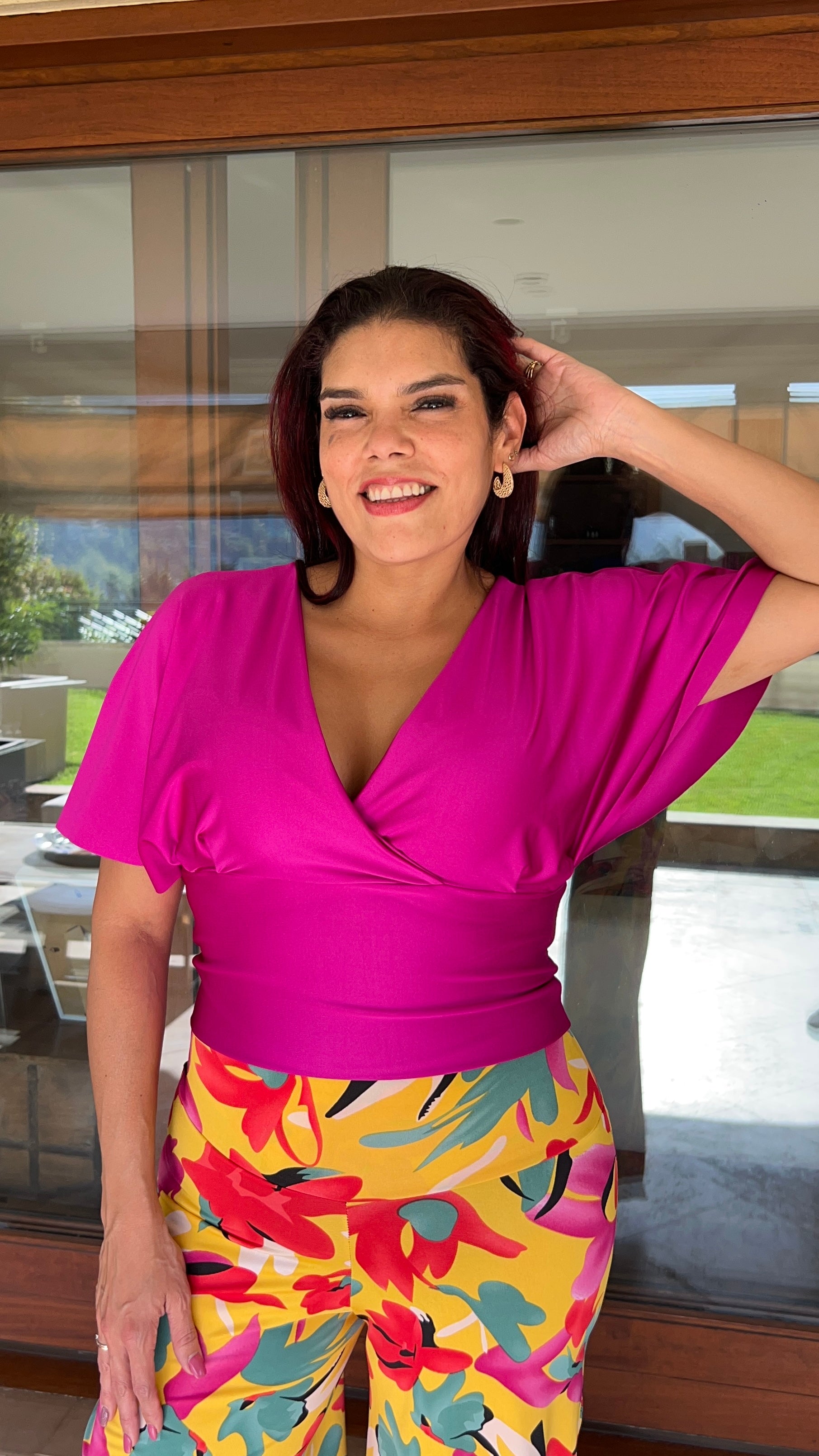Top Carmela Magenta