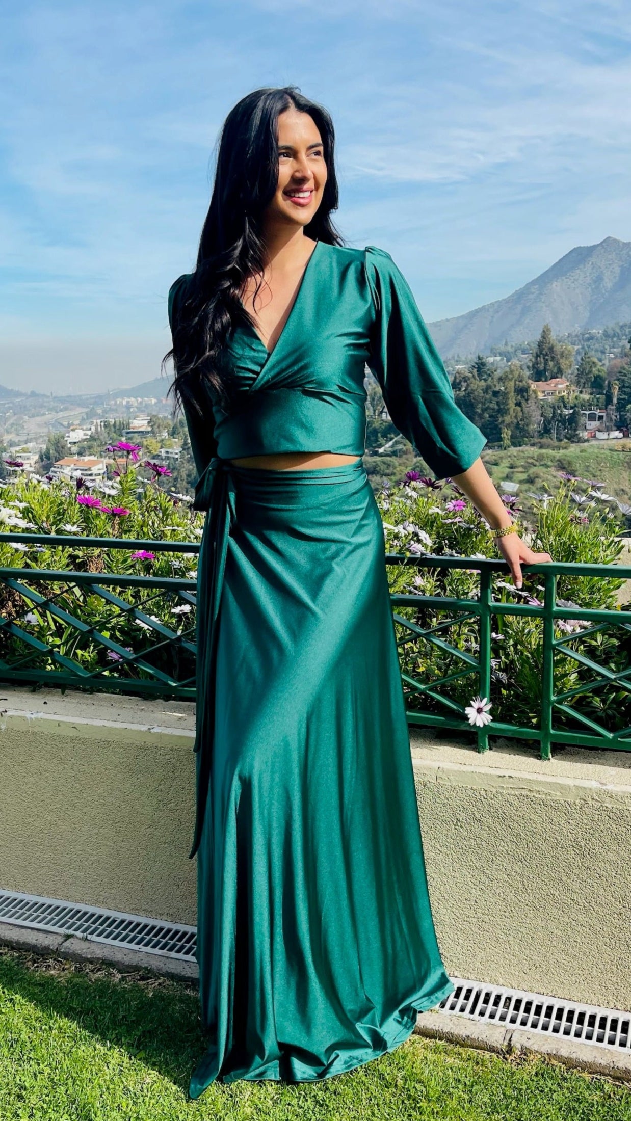 Falda de Fiesta Verde