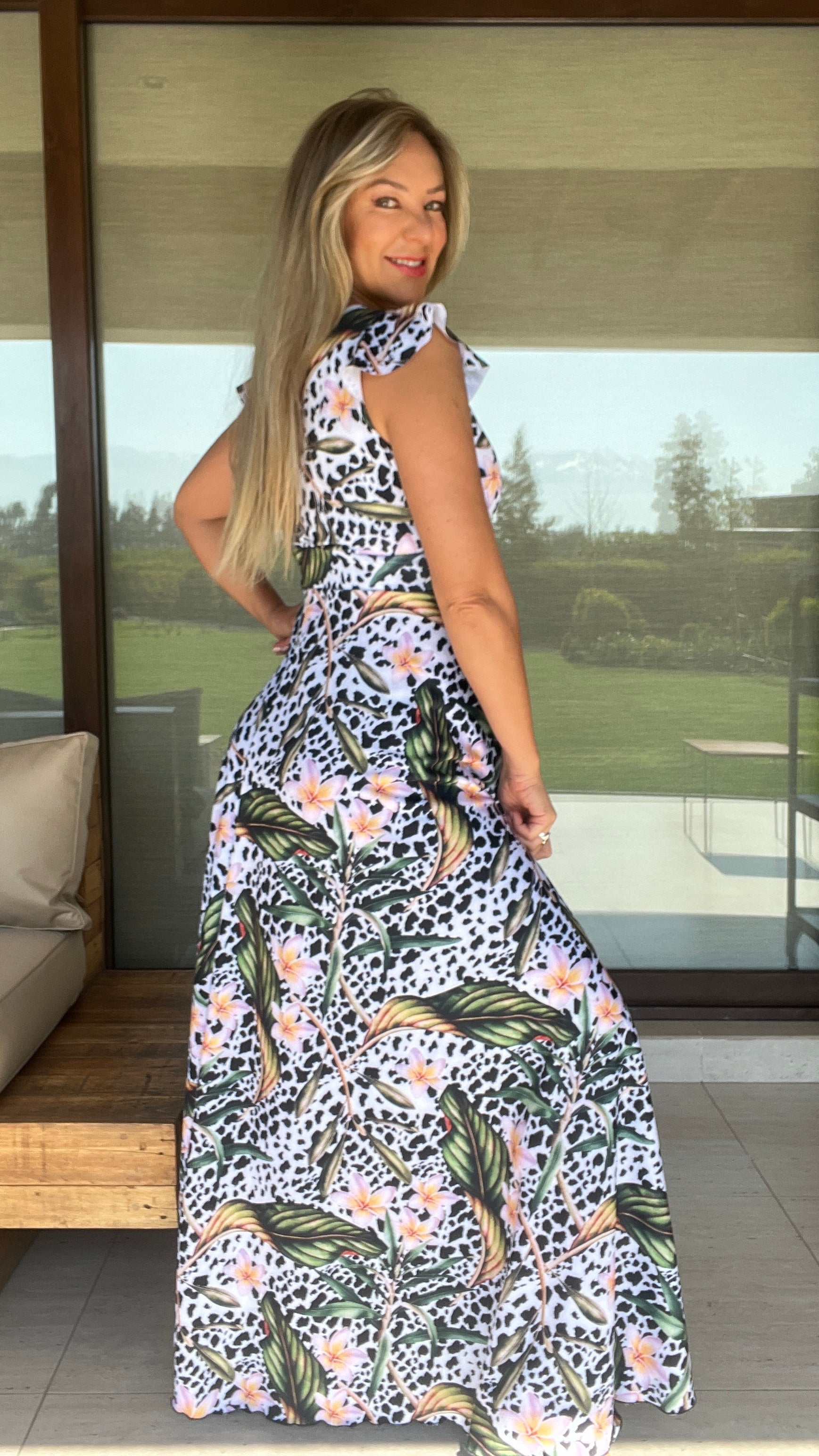 Vestido Isabella Dupont Flores Prinr| Vestido Fiesta | Vestido Largo Print | Amoramar.cl 1