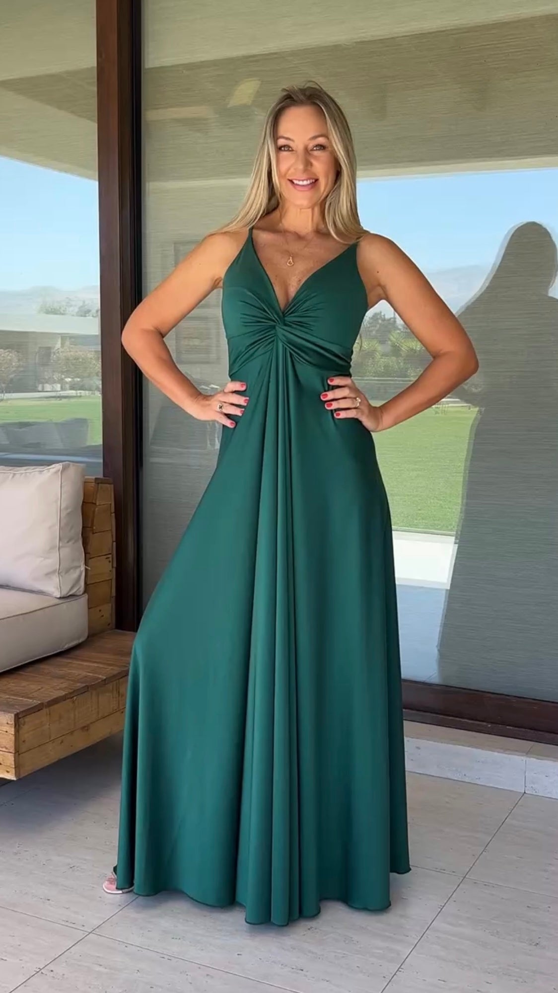 Vestido Amanda Dupont Verde Botella
