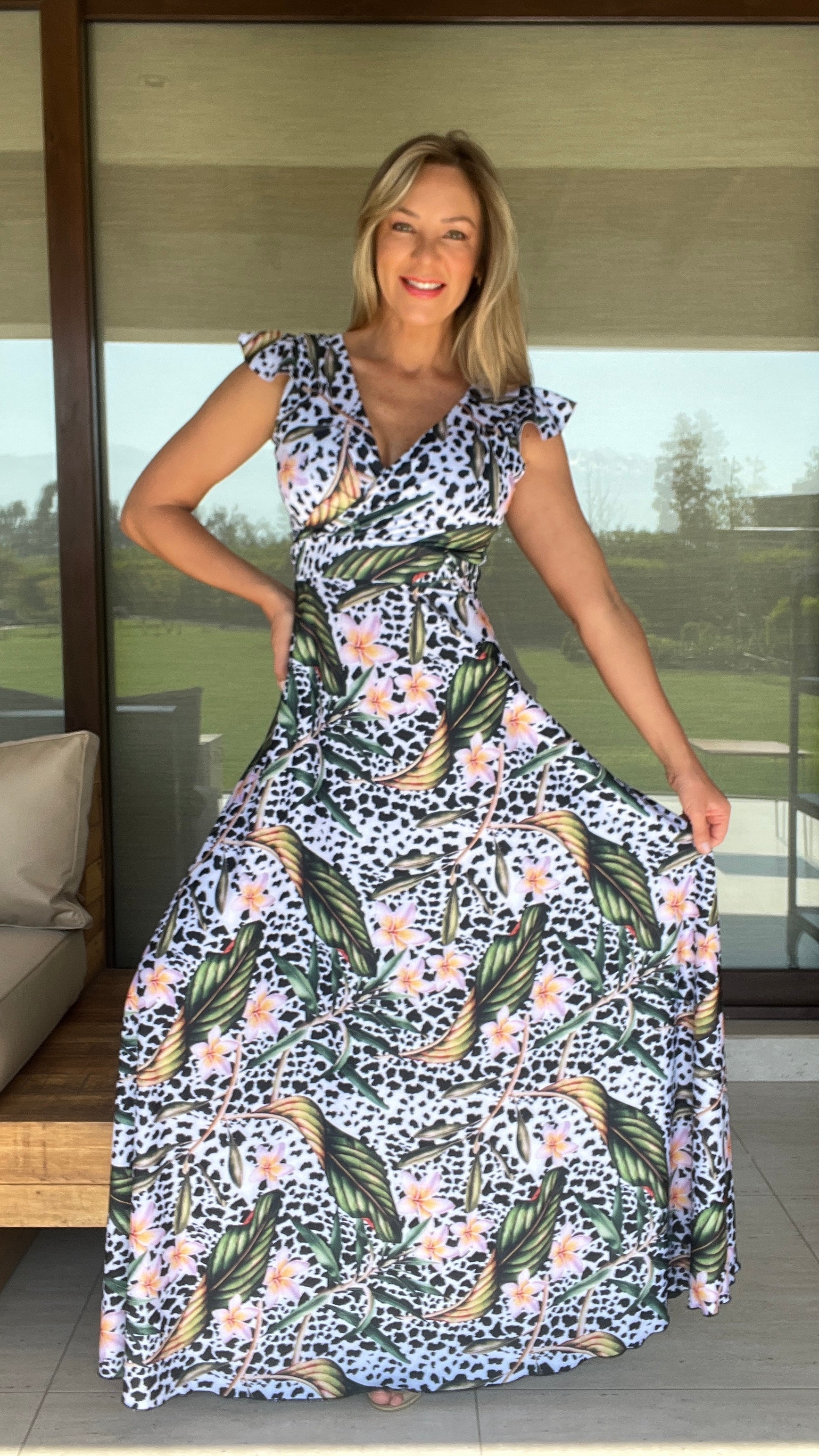 Vestido Isabella Dupont Flores Prinr| Vestido Fiesta | Vestido Largo Print | Amoramar.cl 2