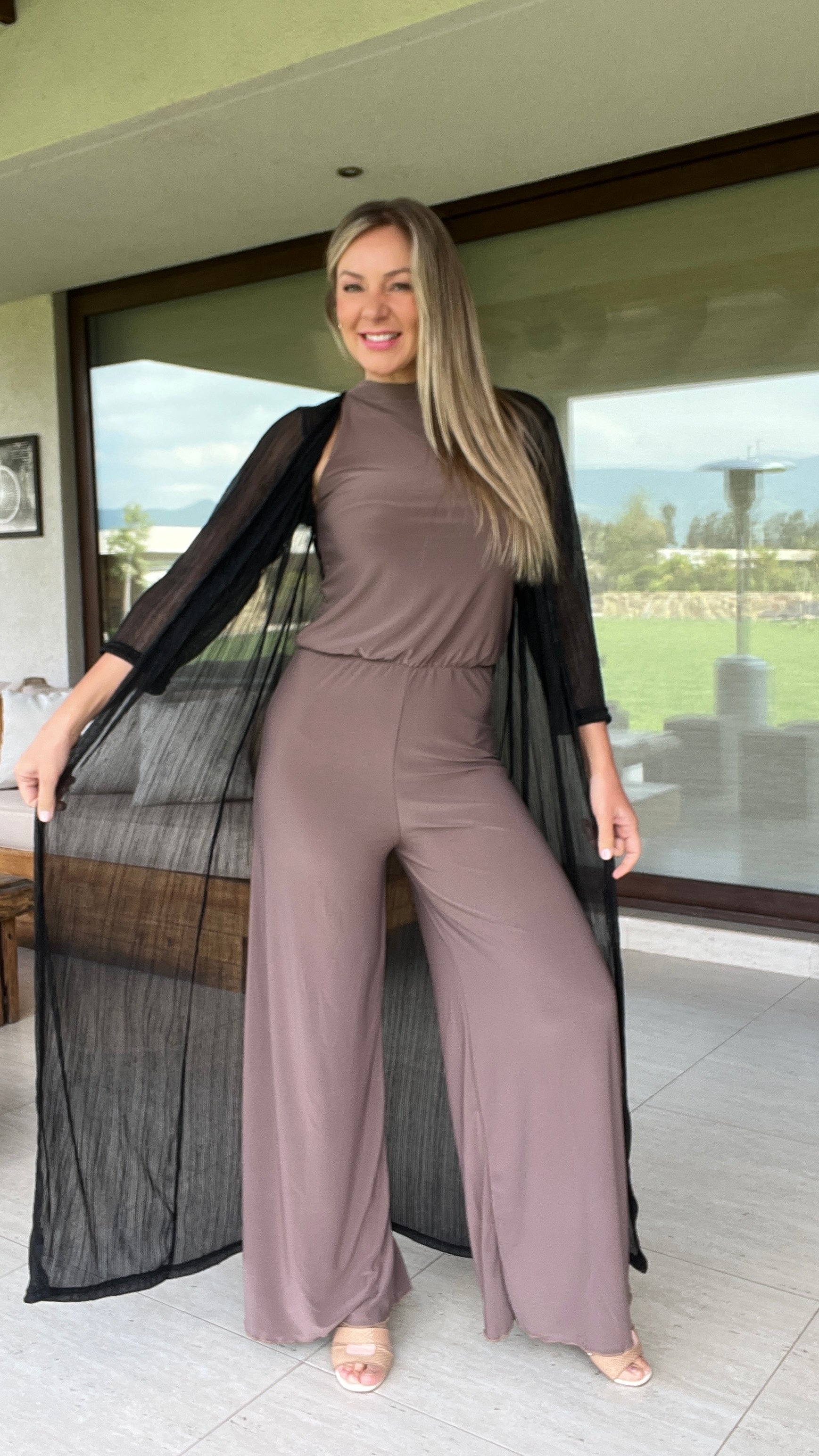 Tapado Plisado Negro con Hilo Plata