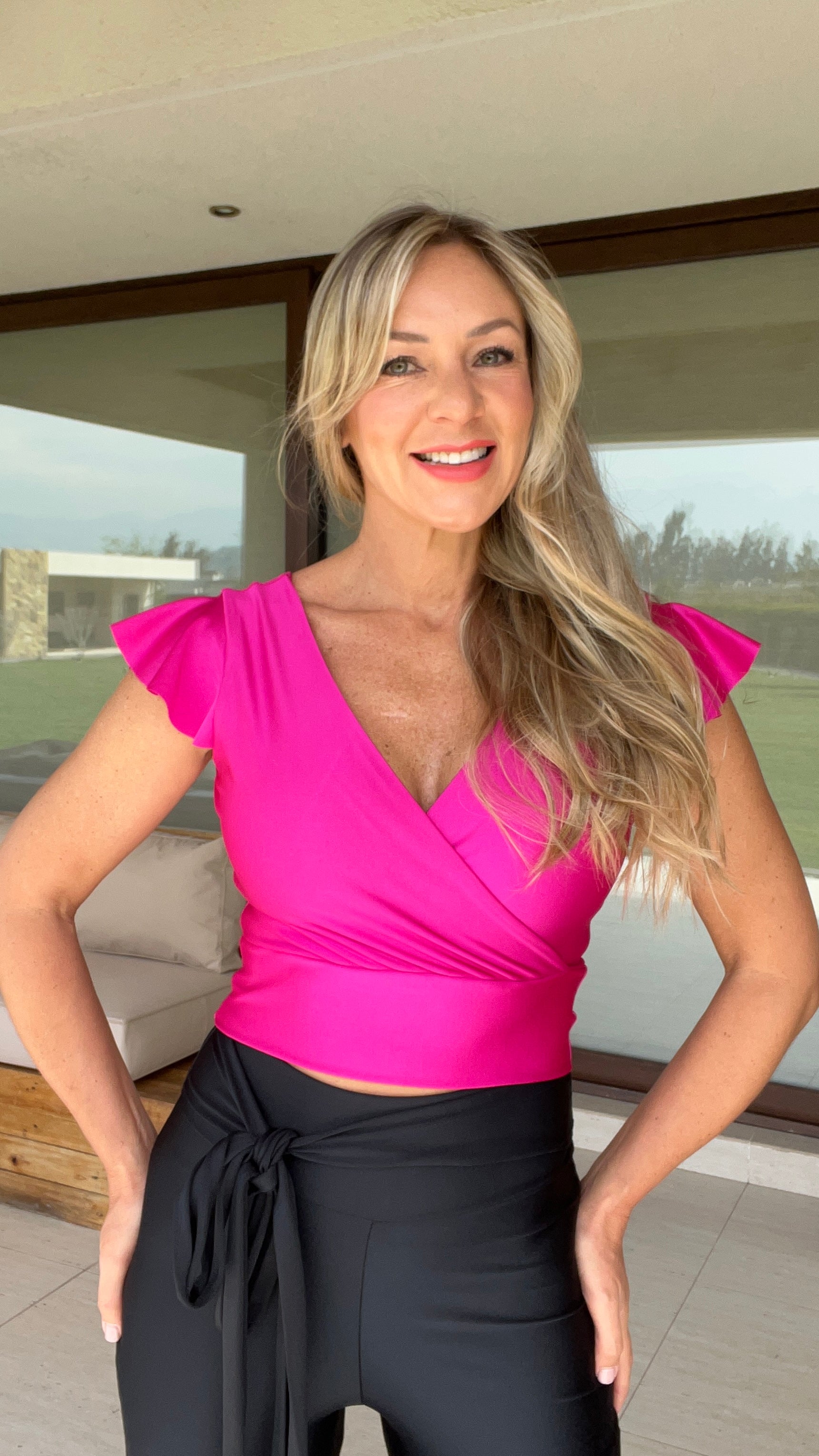 Crop Top Antonia Dupont Fucsia