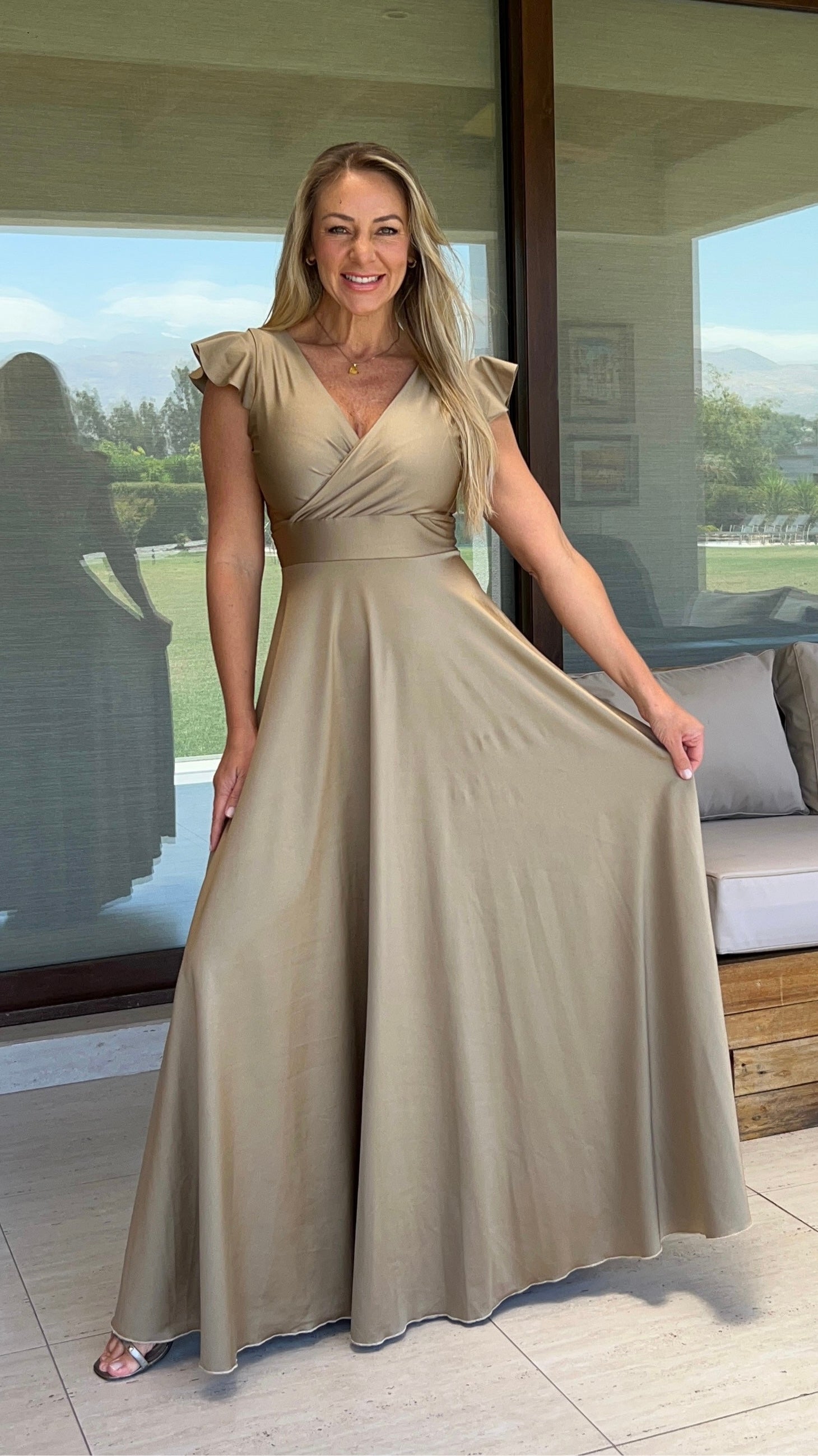 Vestido Isabella Dupont Gold |Vestido Largo Fiesta|