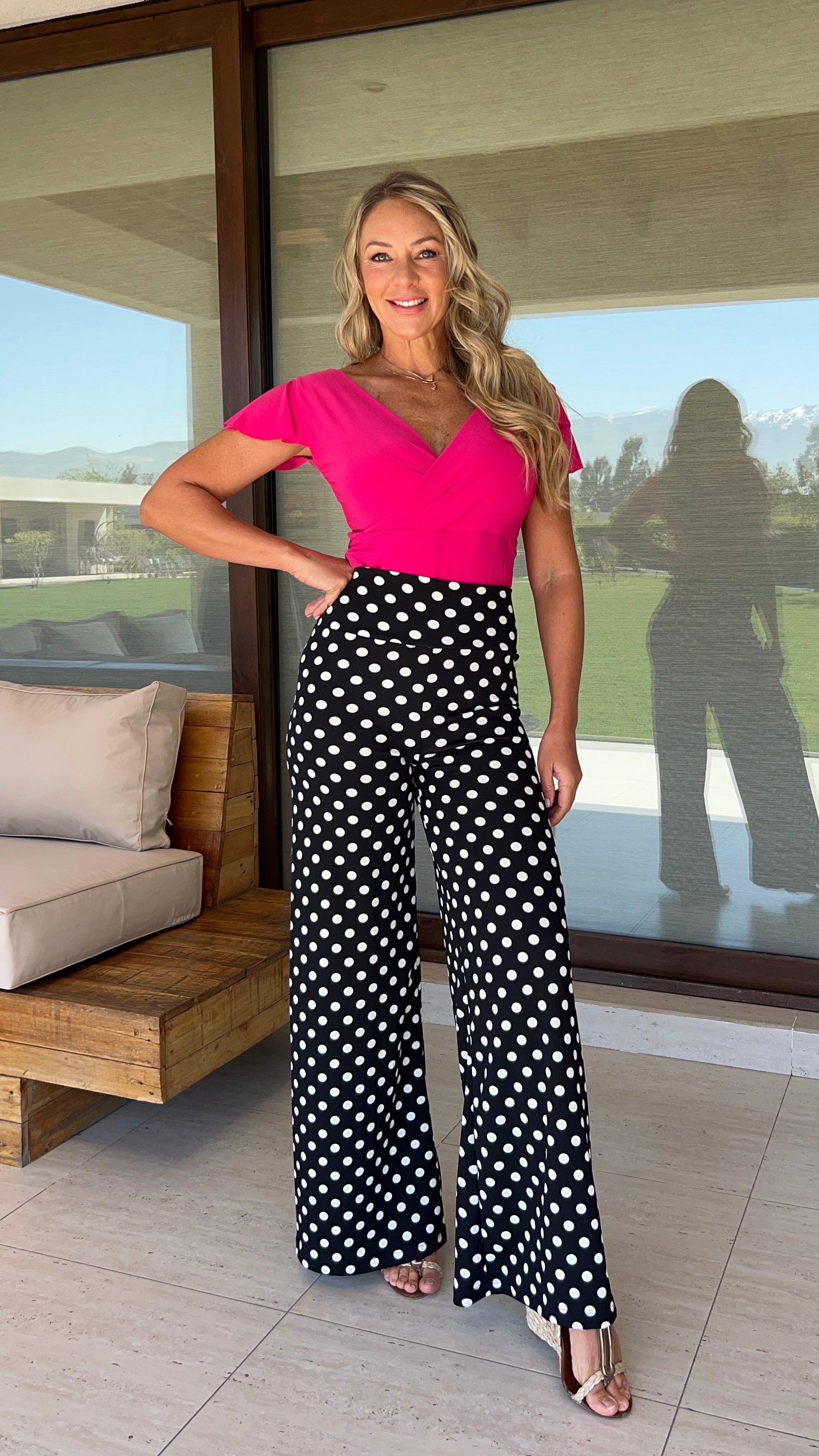 Palazzo Sofía Negro con Lunares