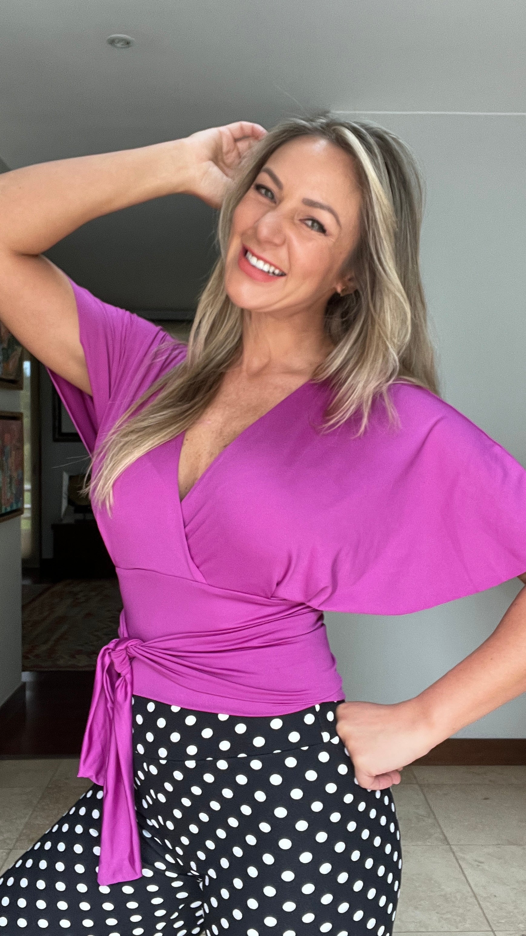 Top Julia Magenta Claro