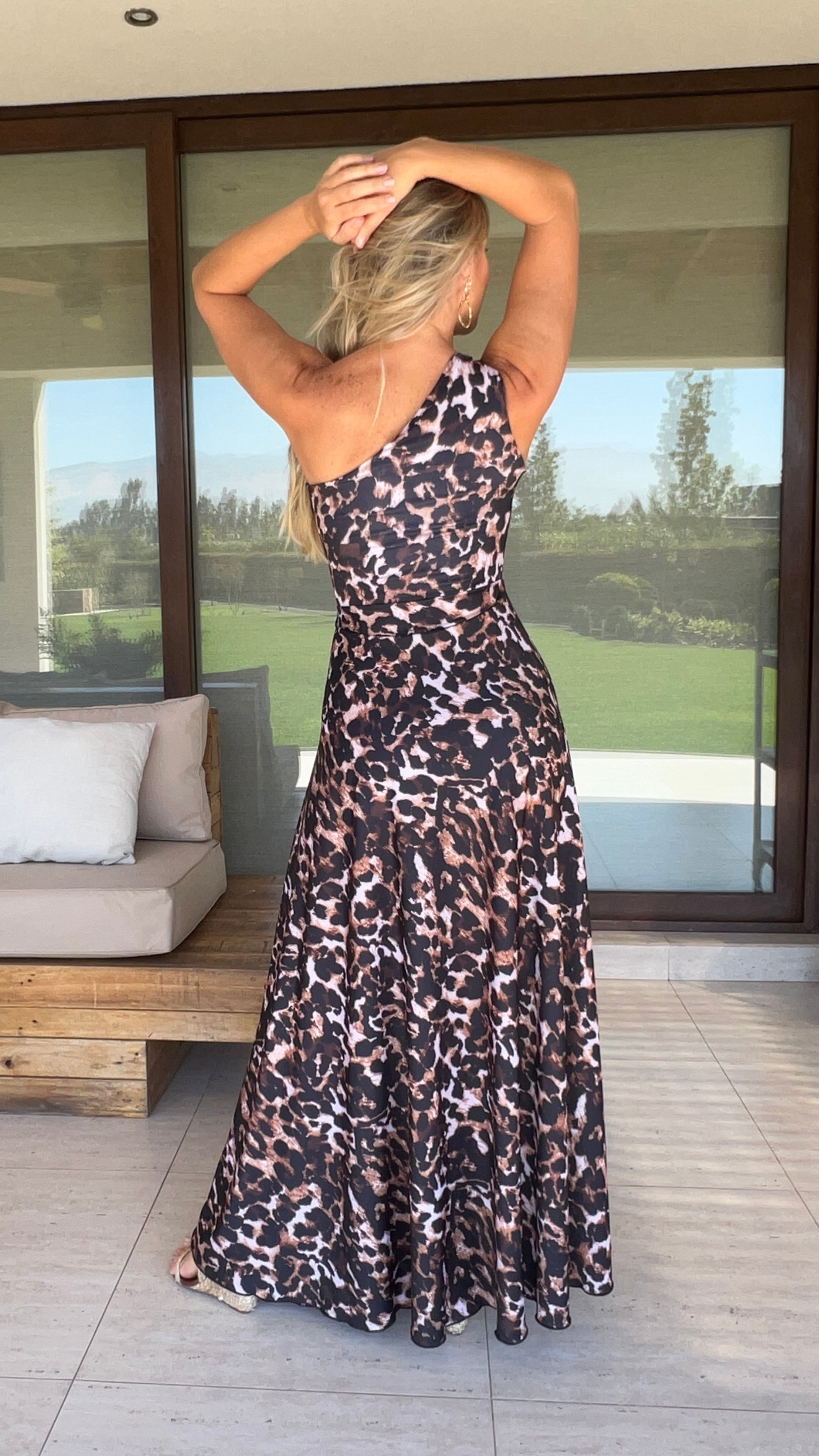 Vestido Isidora Print Café
