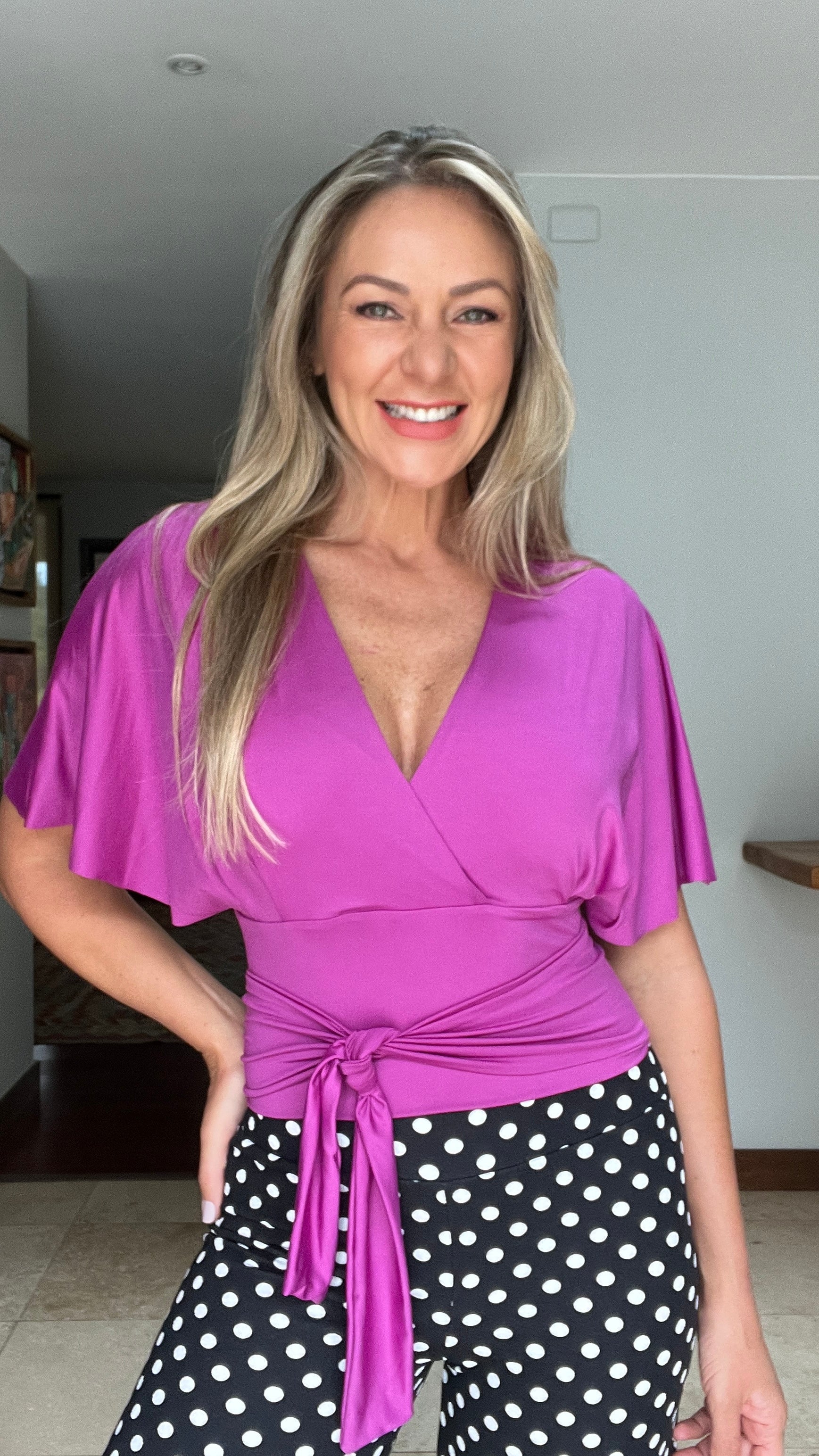 Top Julia Magenta Claro