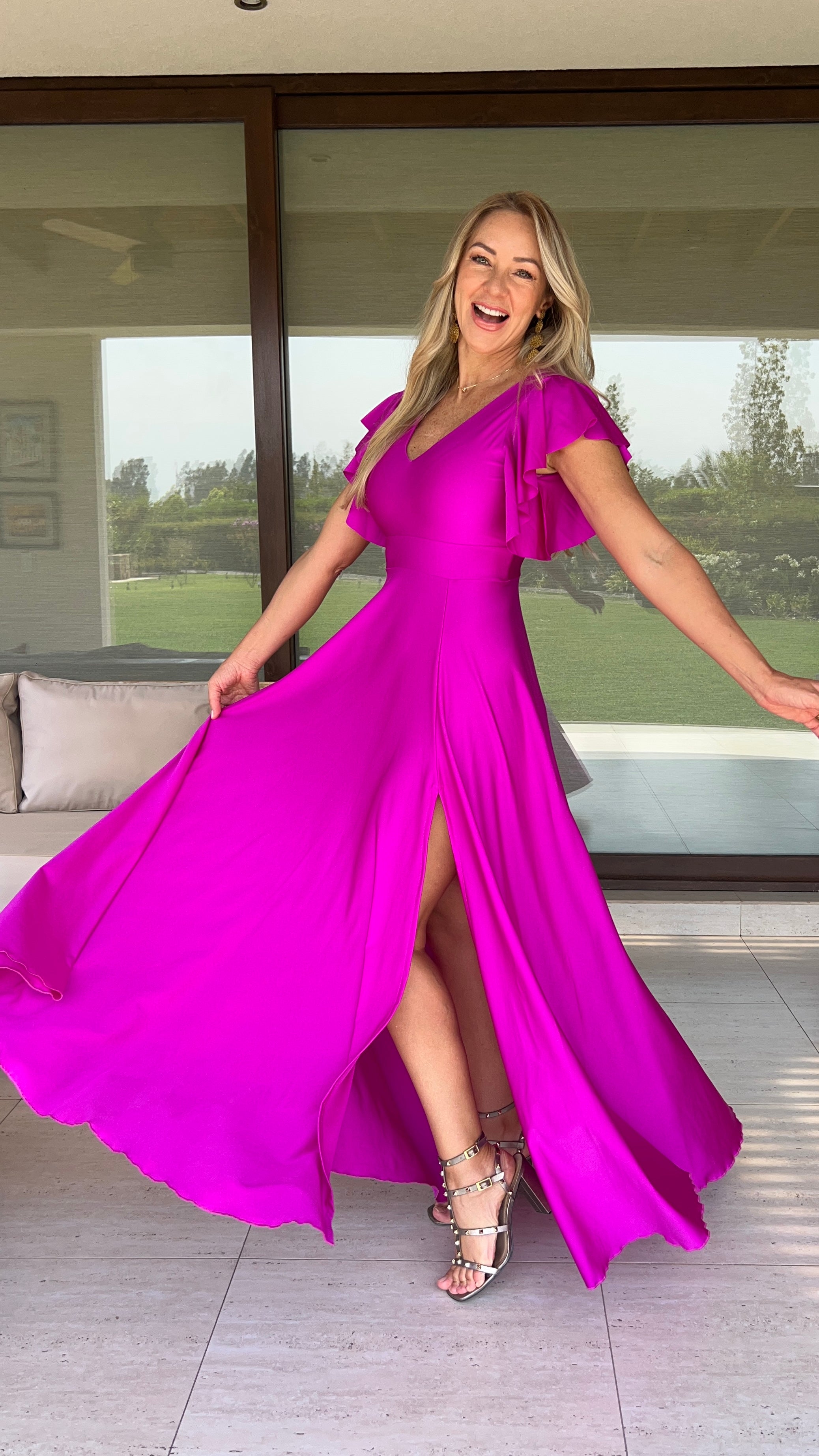 Vestido Lorenza Magenta